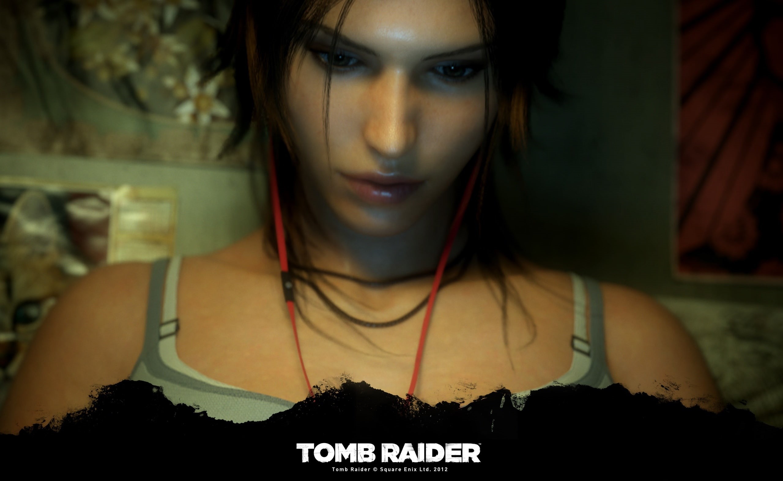casual clothing, western script, teenager, fan art, real people, 2K, turning, women, new, one person, lara croft, point, hairstyle, young adult, text, HD Wallpaper
