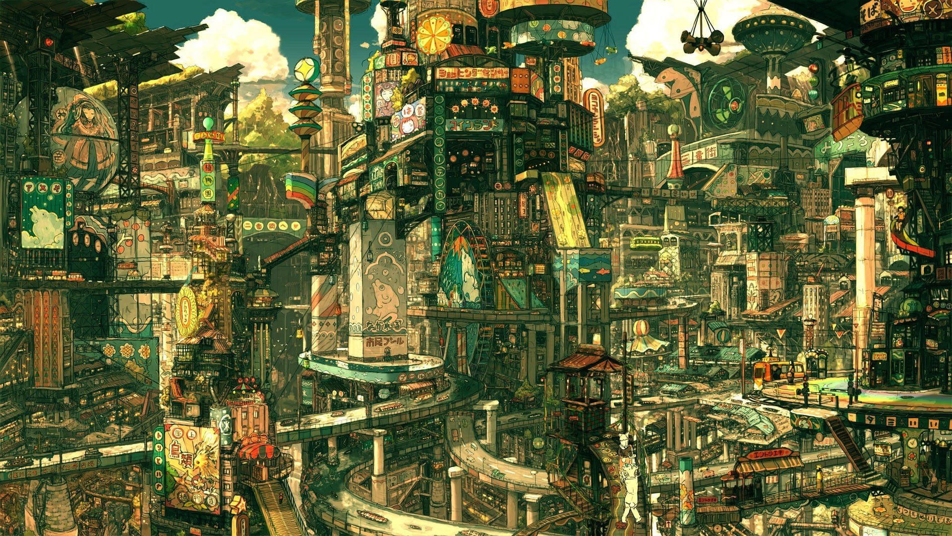factory, nautical vessel, building exterior, artwork, built structure, no people, machinery, connection, playground, 1080P, metal, Imperial Boy, backgrounds, HD Wallpaper