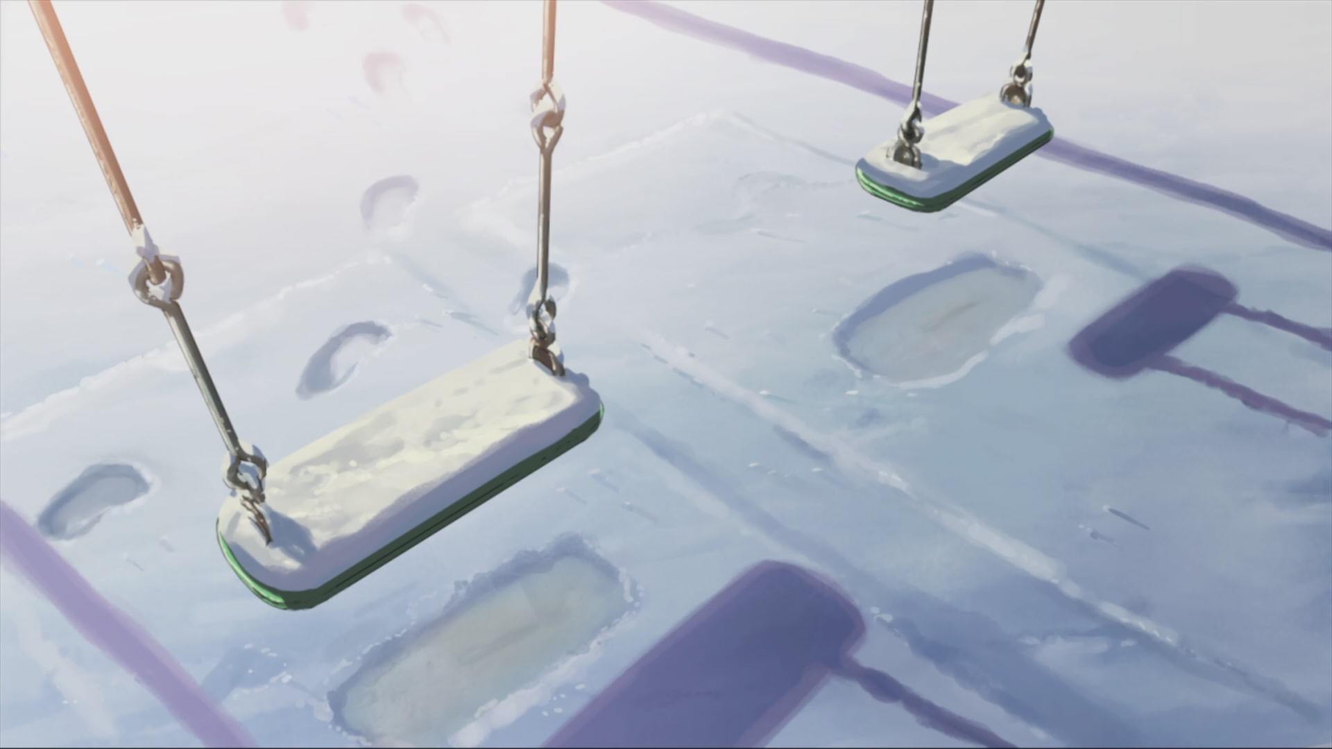 beauty in nature, 5 Centimeters Per Second, cold temperature, 1080P, day, hanging, high angle view, water, snow, reflection, outdoors, no people, winter, HD Wallpaper