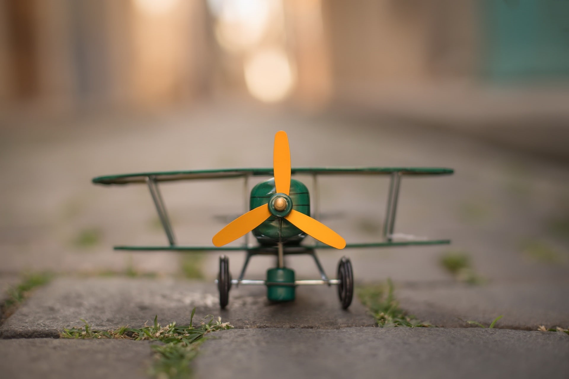 day, toys, nature, sunlight, childhood, air vehicle, mode of transportation, vehicle, toy, outdoors, metal, transportation, absence, focus on foreground, HD Wallpaper