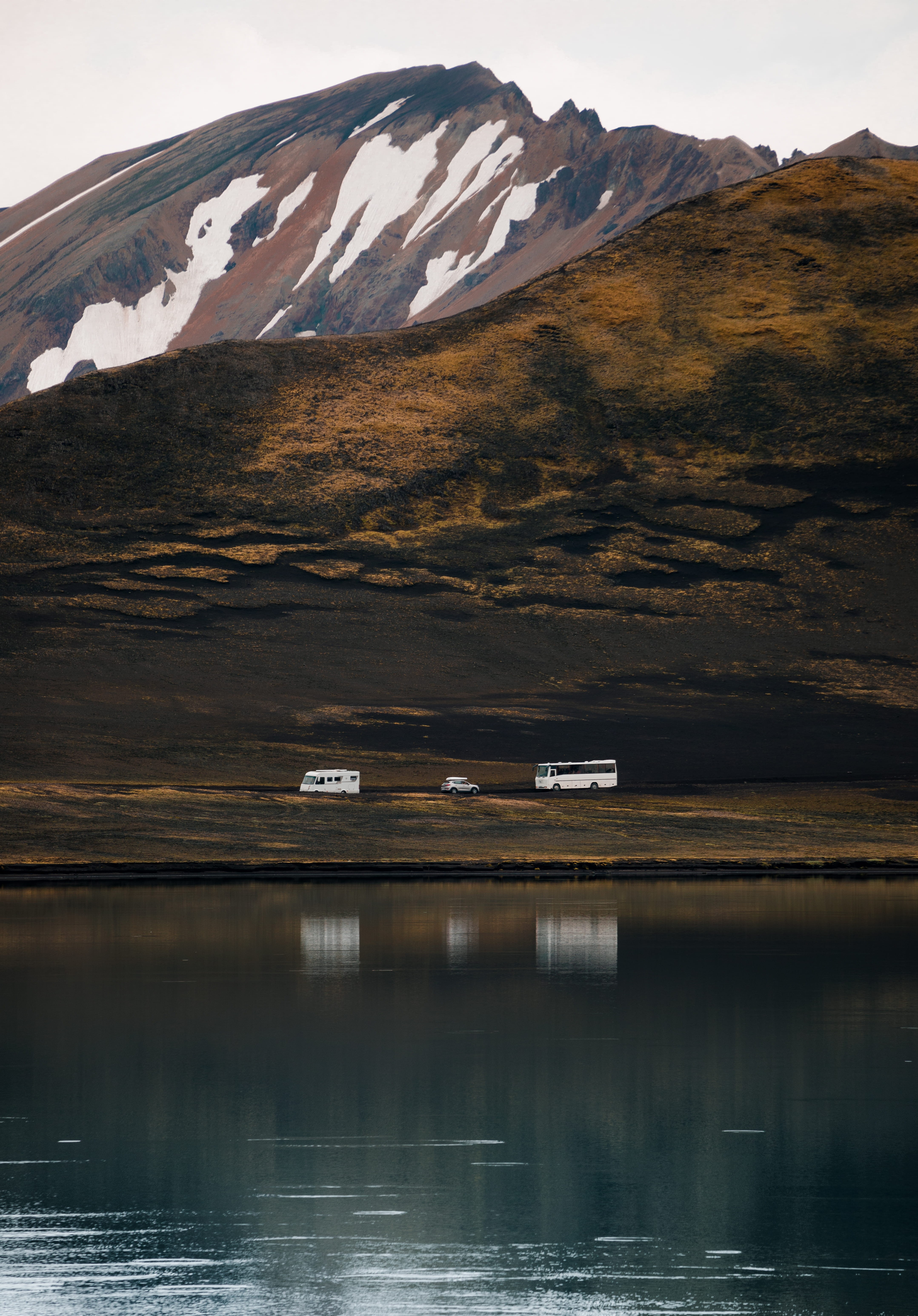 adventure, outdoors, nature, texture, scandinavia, nordic Countries, van, norway, no People, photography, layer, landscape, fjord, snow, tranquil Scene, Phone HD Wallpaper