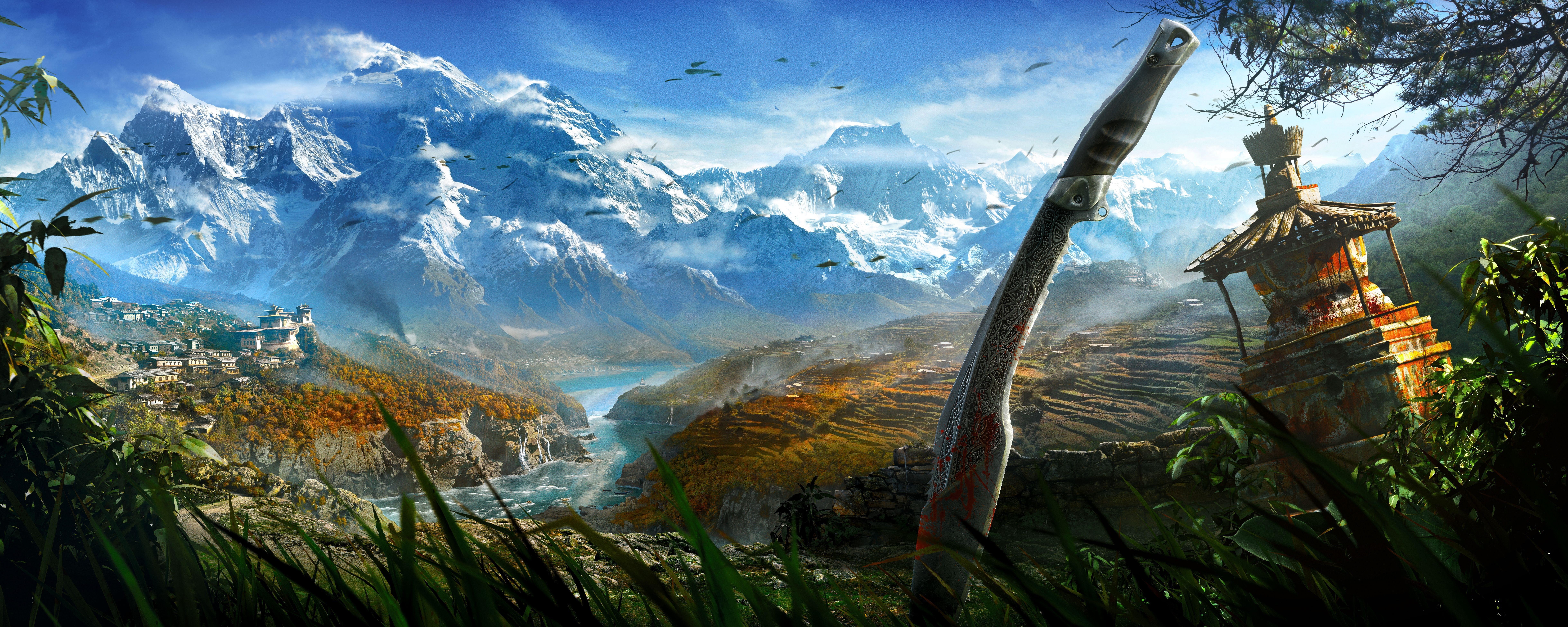 lake, 5k, shooter, Kyrat, Tibet, 4k, Adventure games, open world, screenshot, Himalayas, game, review, 8K, Far Cry 4, HD Wallpaper