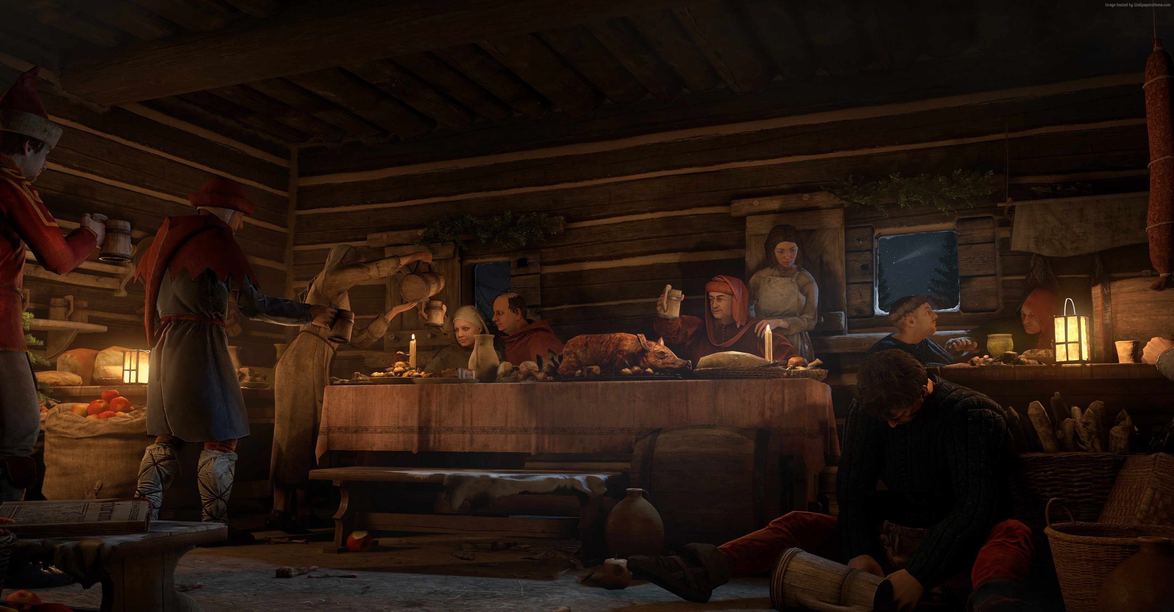 real people, group, Kingdom Come: Deliverance, adult, sitting, group of people, women, food, 2015, lifestyles, business, medium group of people, shopping, HD Wallpaper