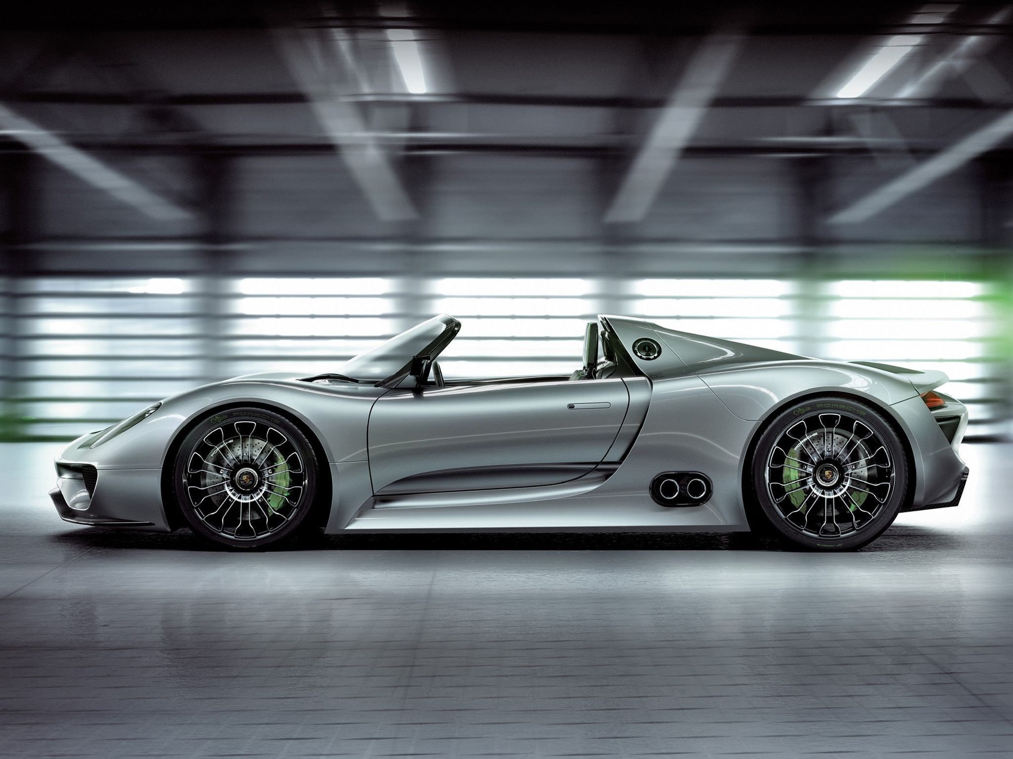 silver colored, vehicle, silver cars, wealth, garage, transportation, number, racecar, chrome, speed, land vehicle, car, no people, Porsche 918 Spyder, HD Wallpaper