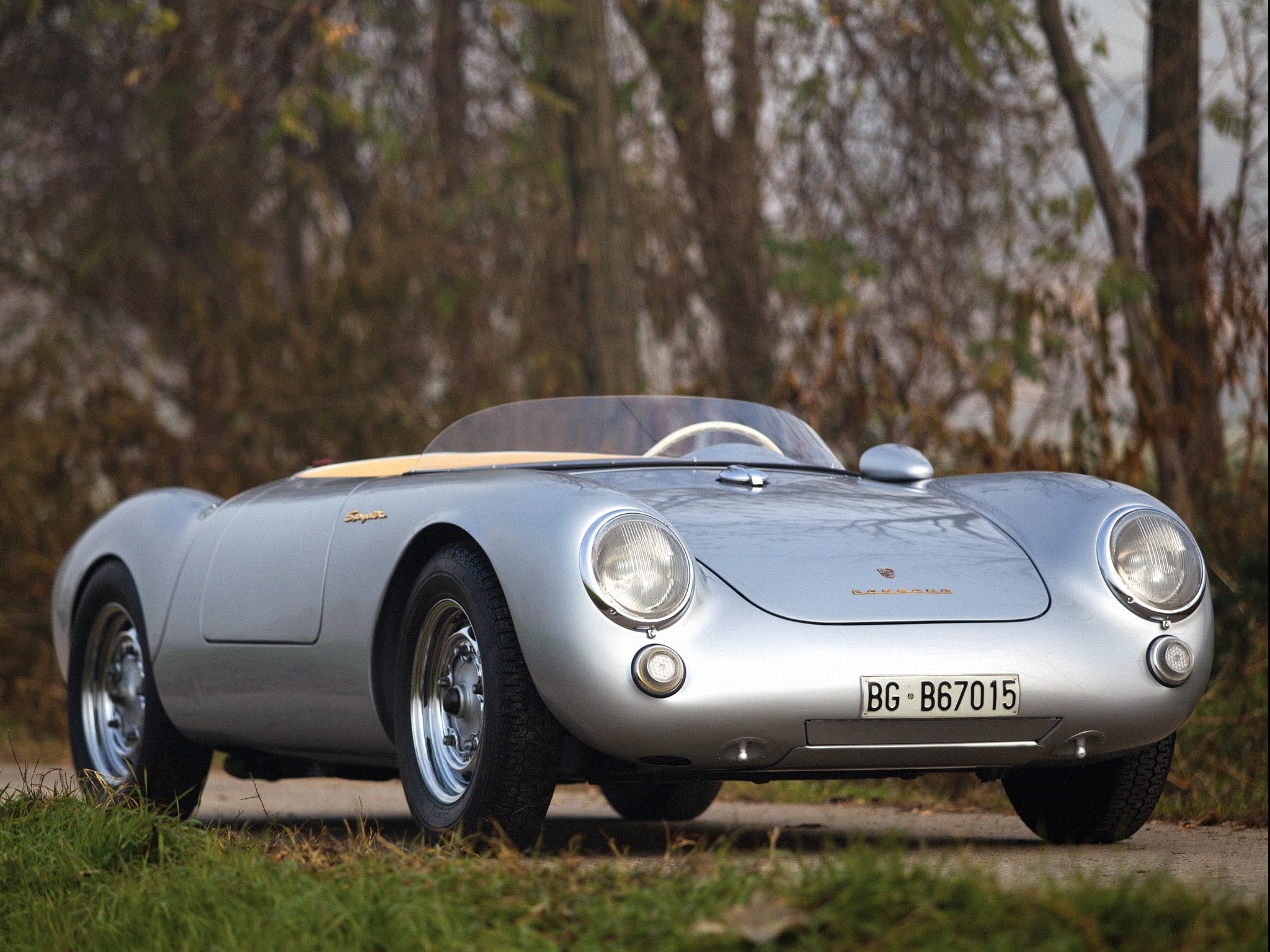 550, 1080P, porsche, retro, spyder, supercar, 1956, HD Wallpaper