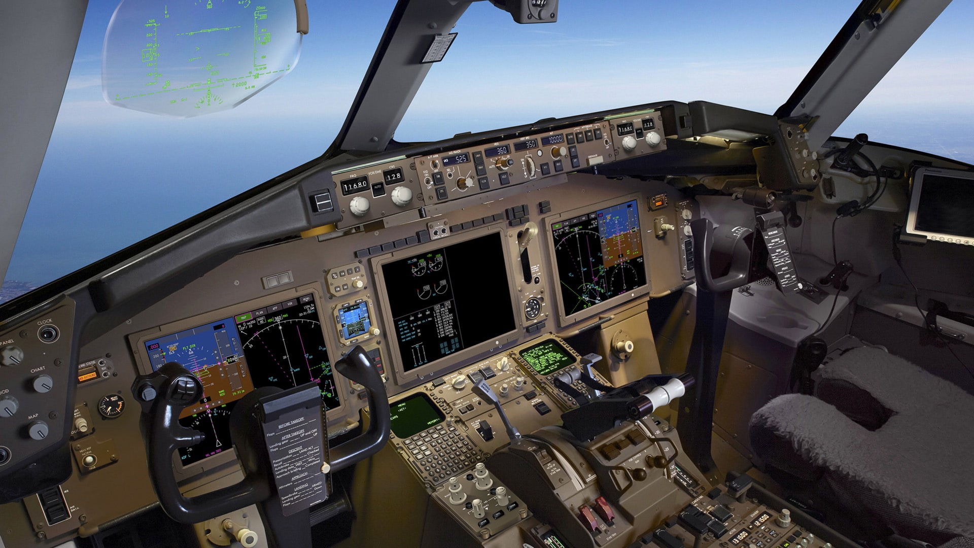 buttons, glass - material, window, sky, control panel, monitor, vehicle interior, day, mode of transportation, no people, aerospace industry, transportation, HD Wallpaper