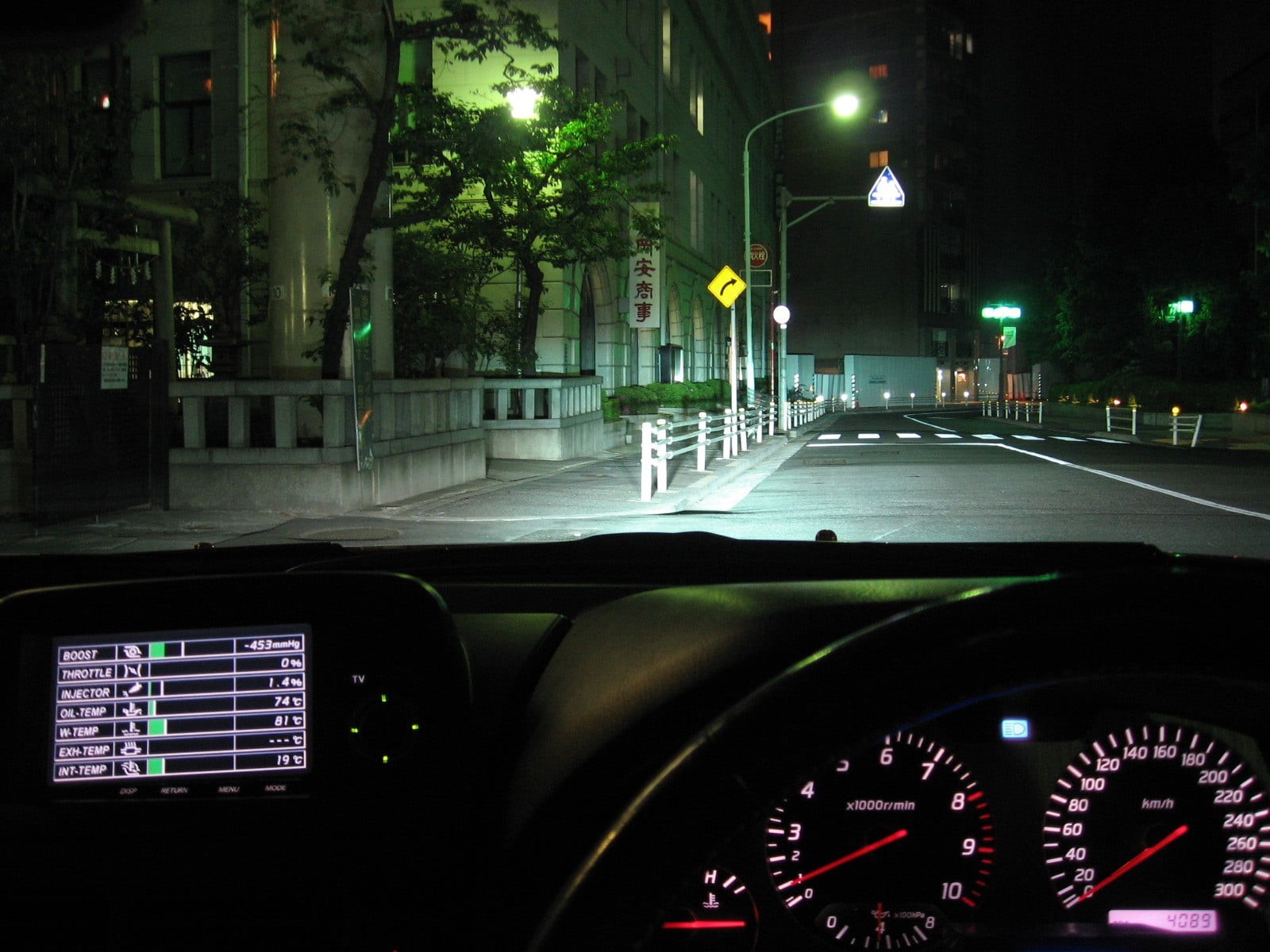black, car, transportation, car point of view, 720P, city, glass - material, dashboard, no people, control panel, din, speedometer, mode of transportation, HD Wallpaper