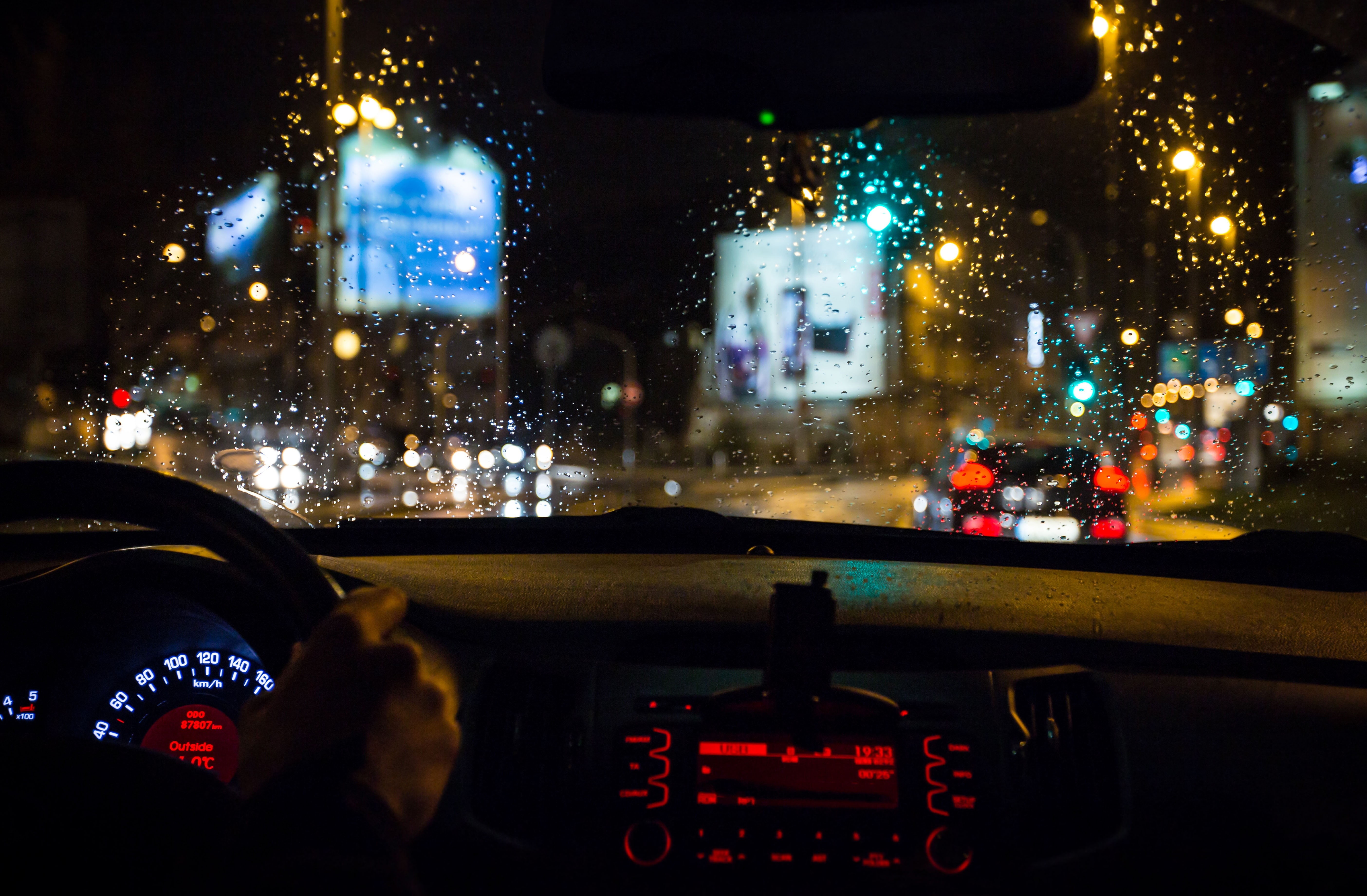 lighting Equipment, blurred Motion, feel of speed, transparent, vehicle, car interior, illuminated, windshield, vehicle interior, cityscape, salon, black, HD Wallpaper