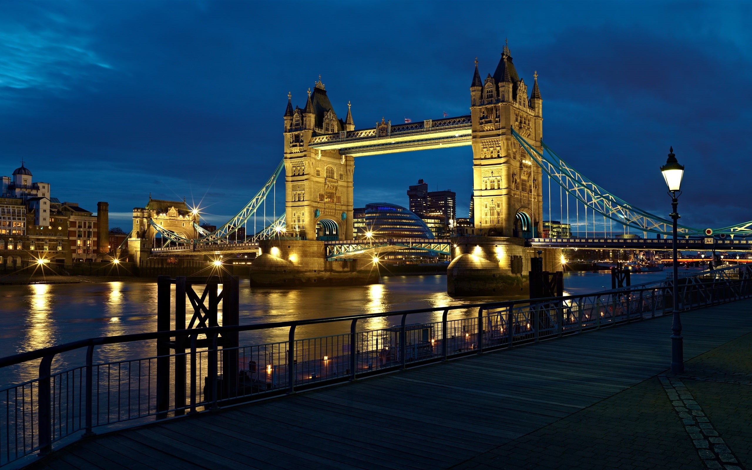 England, Bridge, City, River, Tower, 2K, Lights, Thames, London, HD Wallpaper