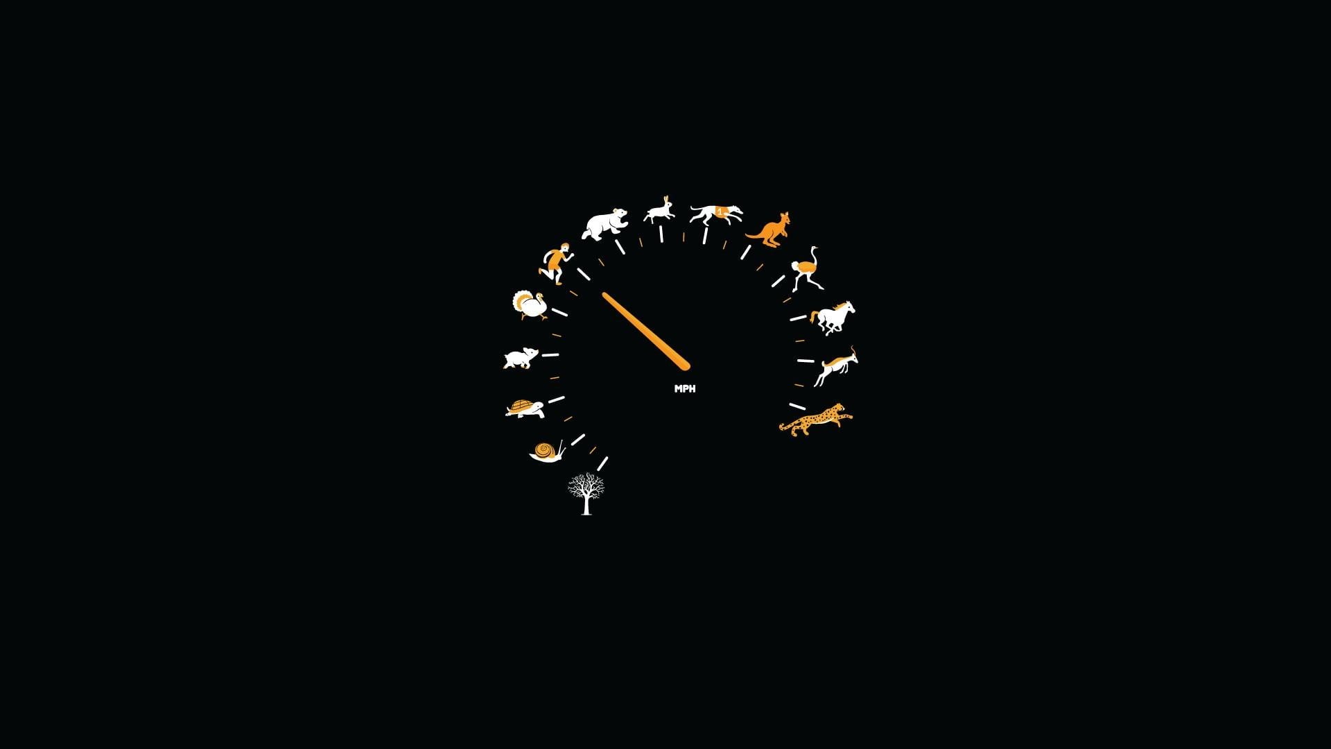 1080P, vector, backgrounds, fire - Natural Phenomenon, firework Display, sign, black, speedometer, yellow, symbol, indoors, black background, digital art, HD Wallpaper