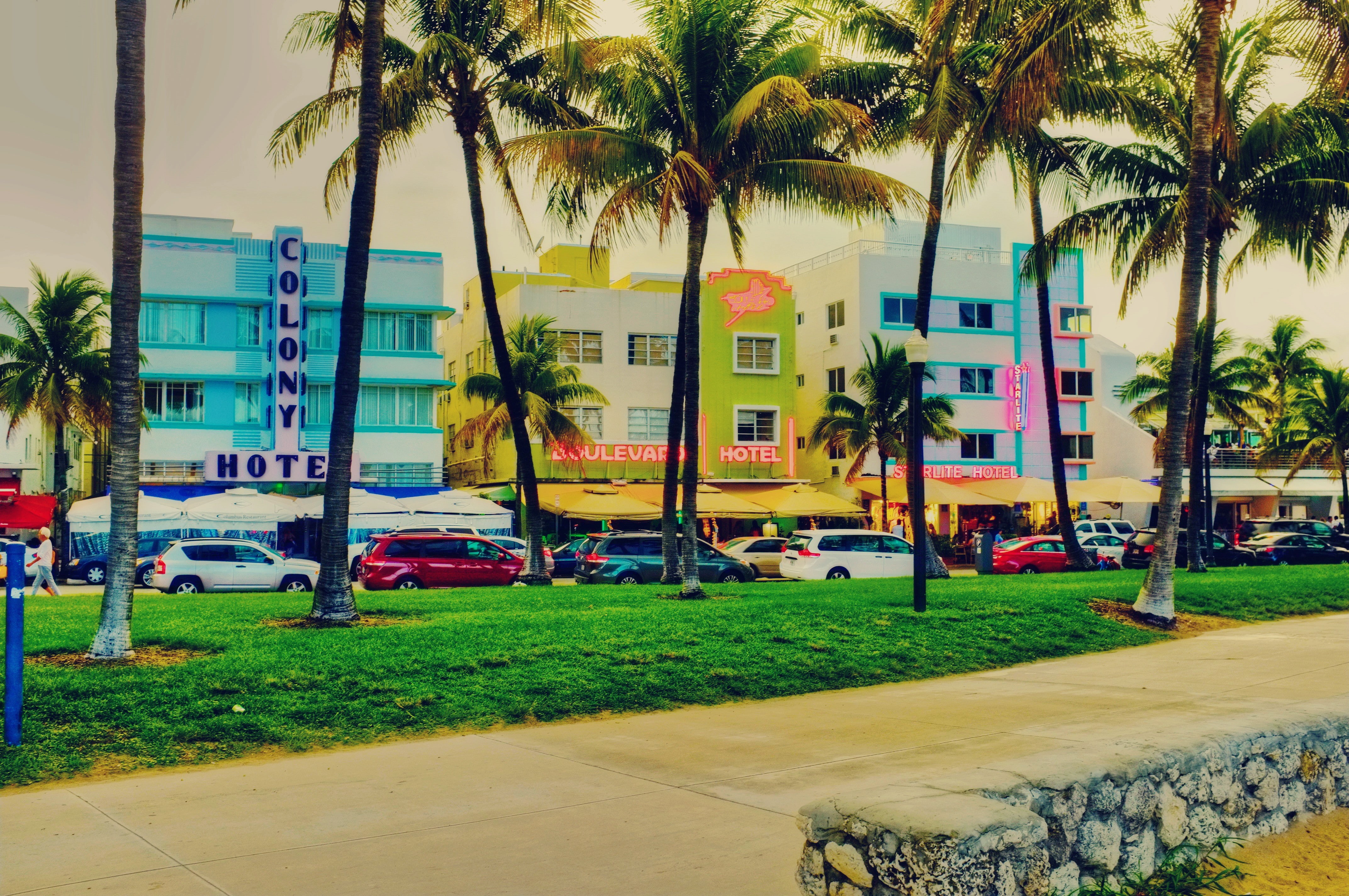 Florida, South Beach, Miami, 4K, beach, south, HD Wallpaper
