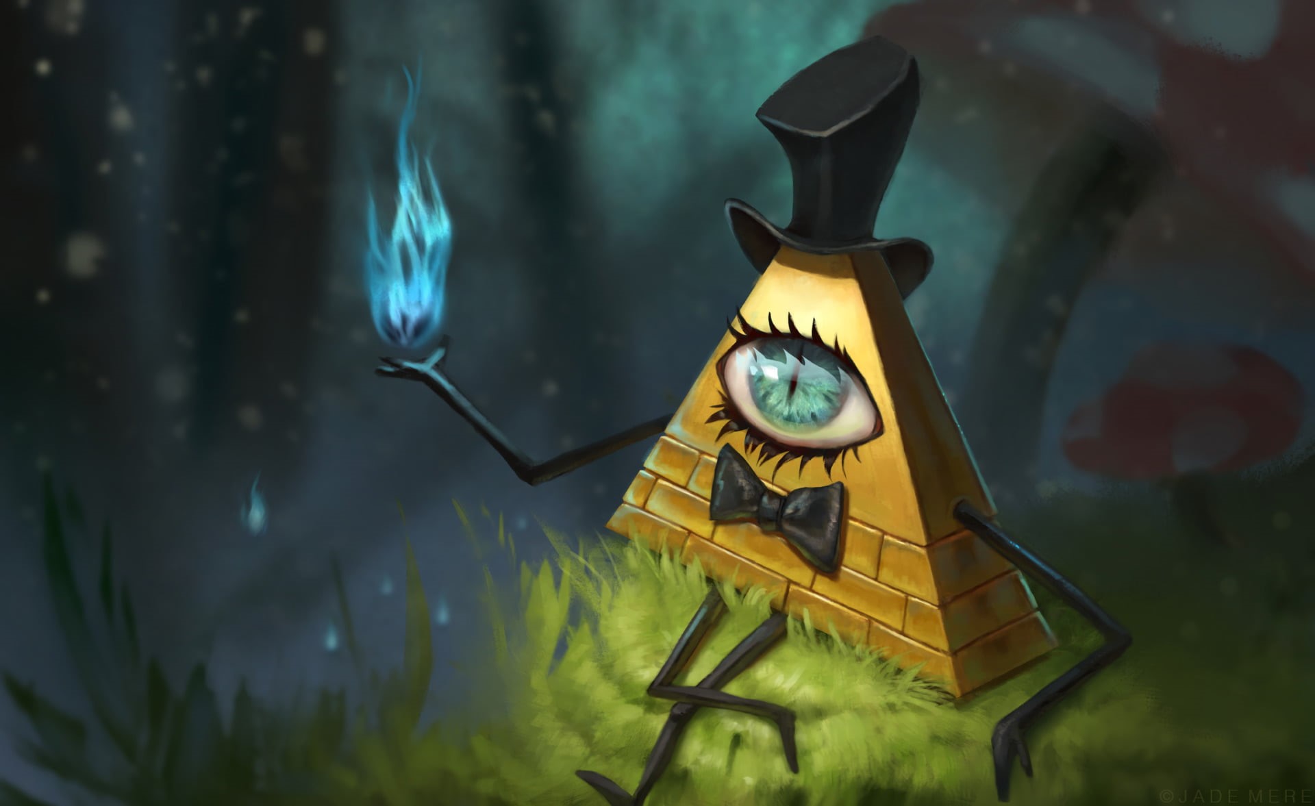 Bill Cipher, accuracy, lantern, antique, electric lamp, time, 1080P, no people, TV Show, wall - building feature, focus on foreground, close-up, yellow, HD Wallpaper