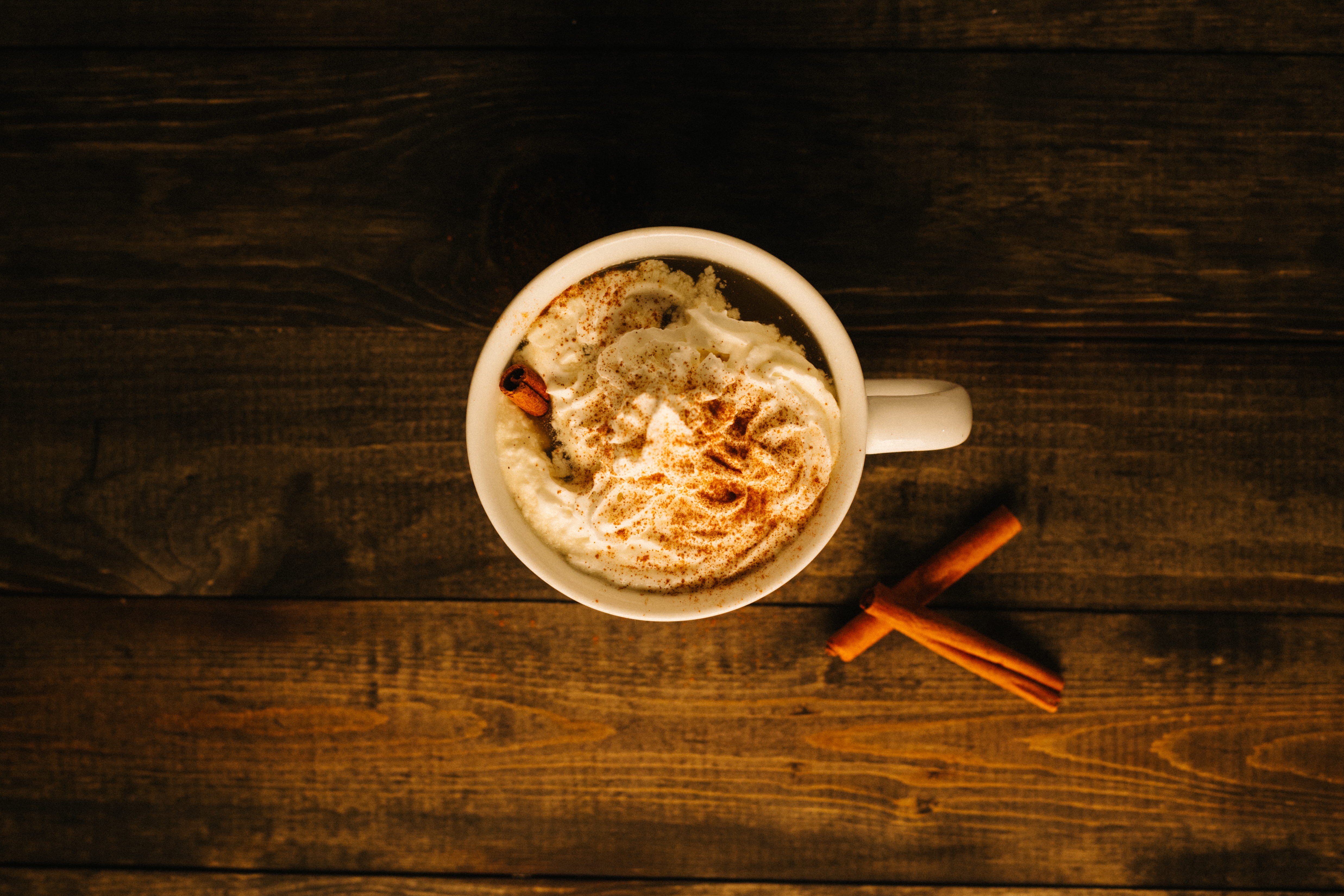 no people, food, 4K, autumn, fall, cup, apple cider, coffee, drink, warm, tea cup, healthy eating, indoors, coffee - drink, cozy, hot drink, freshness, HD Wallpaper