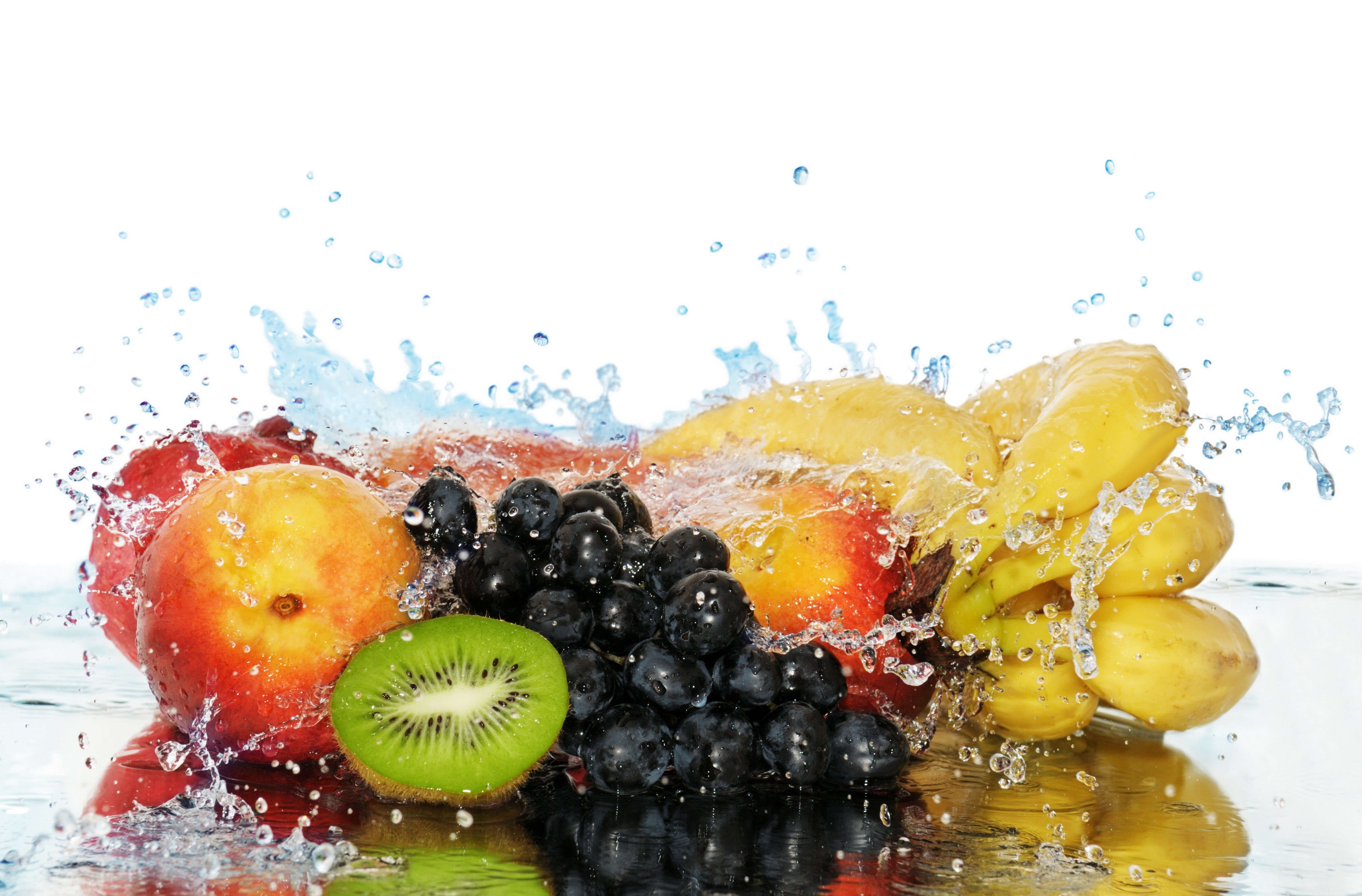 ripe, food, motion, no people, fruit, water, studio shot, food and drink, strawberry, healthy eating, close-up, red, orange, berry fruit, freshness, splashing, HD Wallpaper
