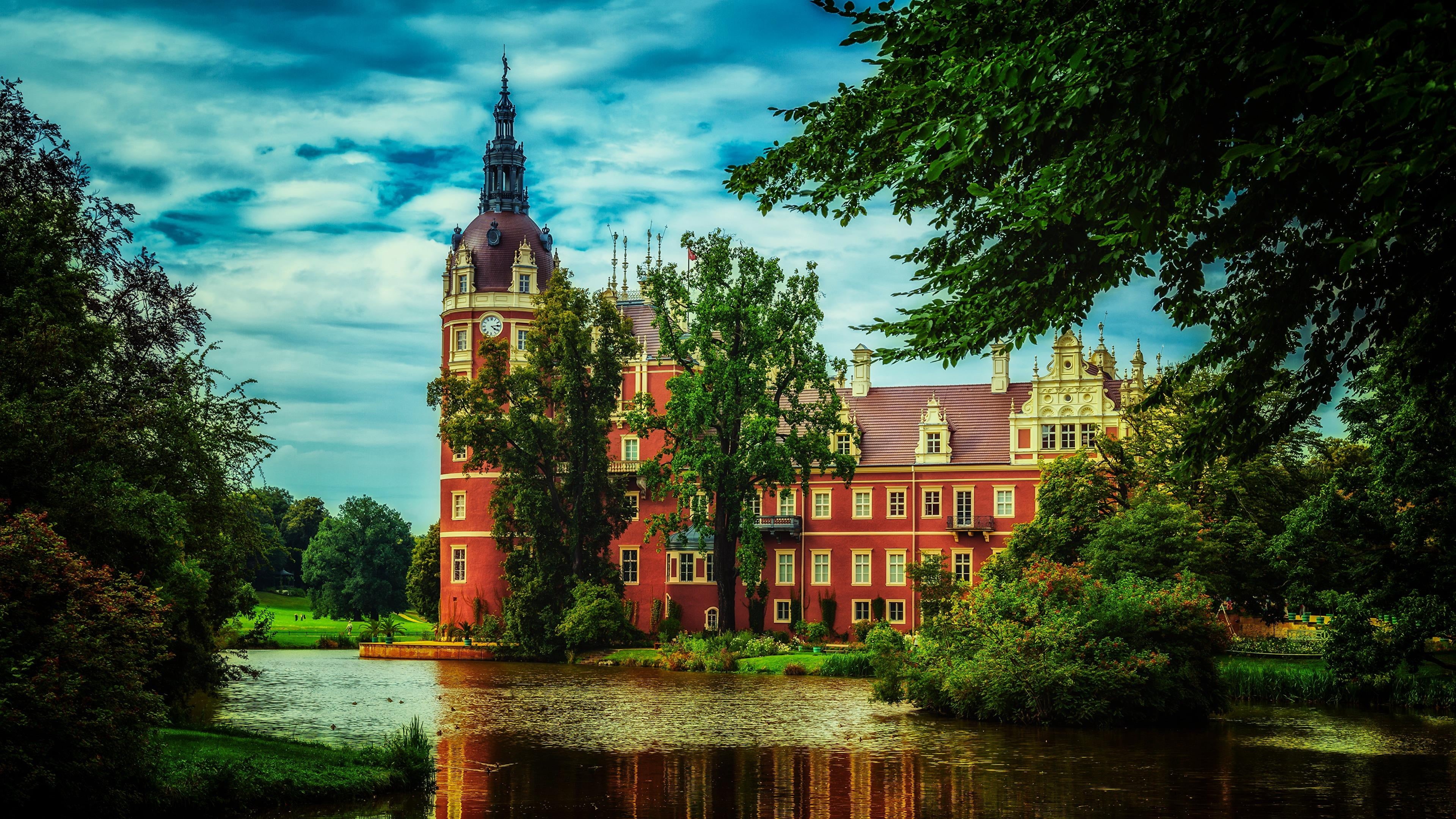 belief, building, water, castle, tree, waterfront, place of worship, spire, growth, nature, landmark, no people, germany, park, europe, building exterior, HD Wallpaper