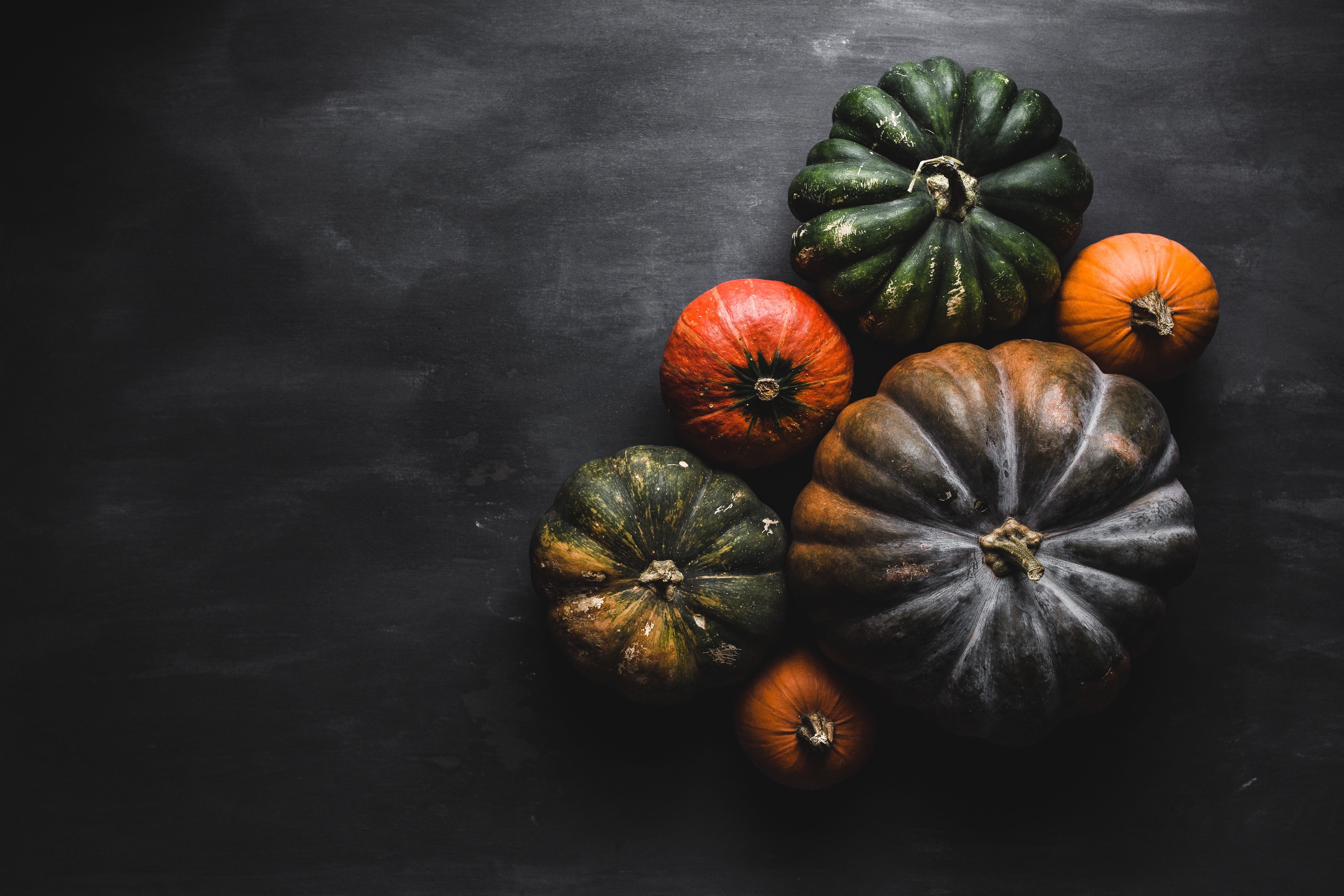 indoors, food and drink, studio shot, health, raw food, november, food, no people, orange color, high angle view, pumpkins, freshness, pumpkin, organic, HD Wallpaper