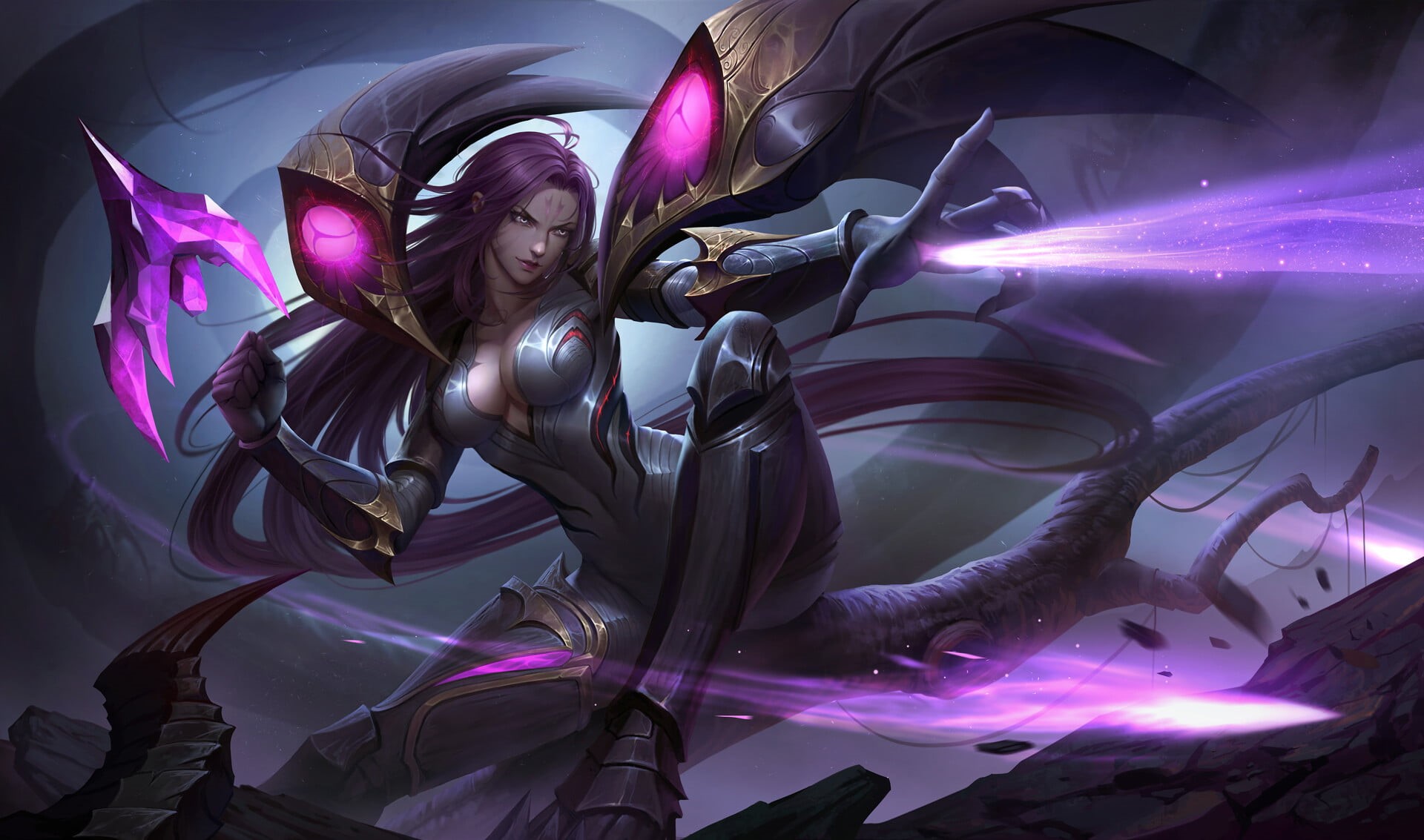 League of Legends, 1080P, magic, kaisa, HD Wallpaper