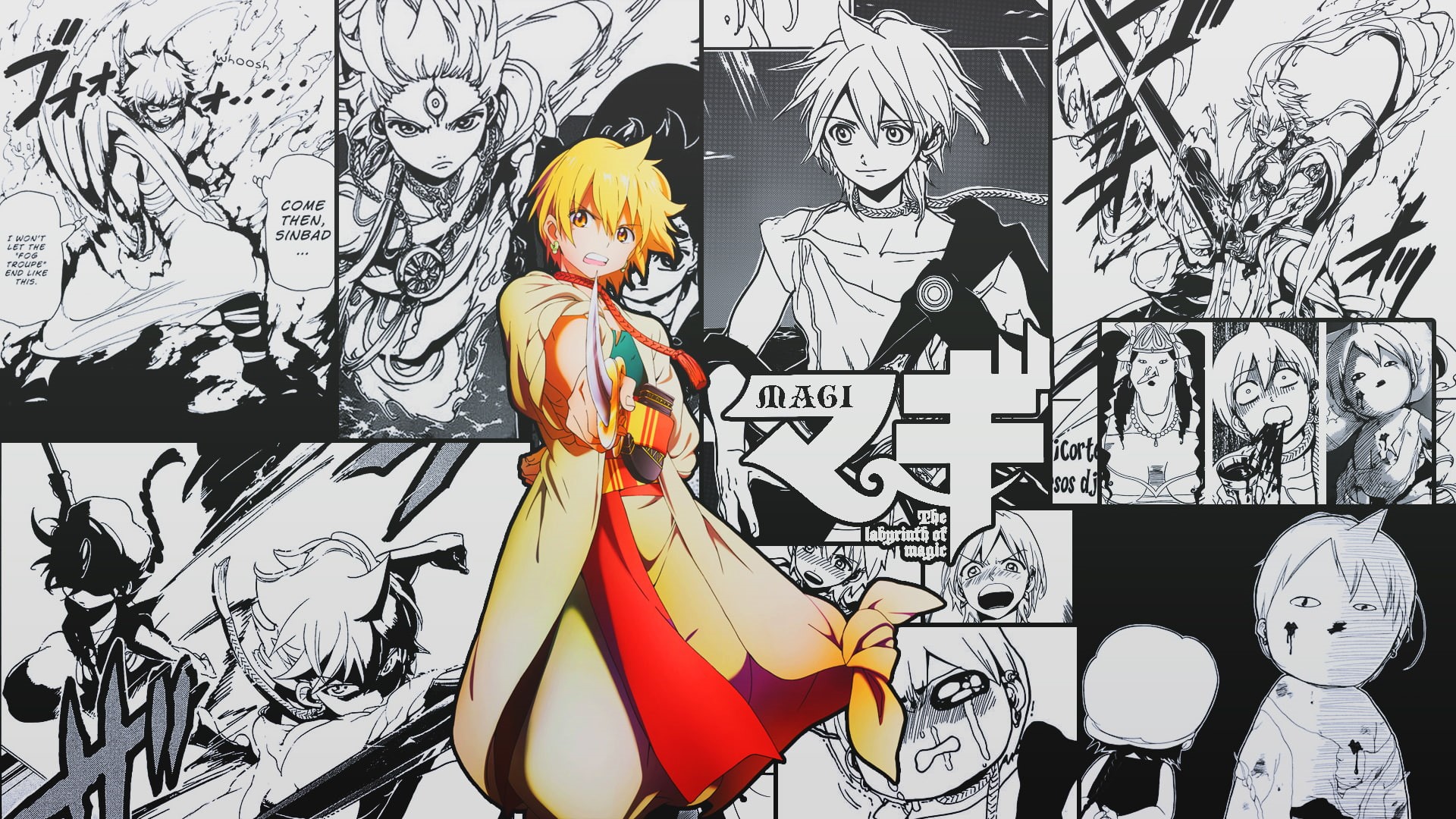 Anime, Alibaba Saluja, 1080P, Magi: The Labyrinth Of Magic, HD Wallpaper