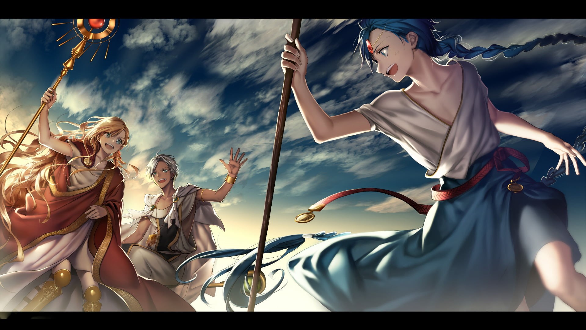 three quarter length, young women, emotion, Sphintus Carmen, people, adult, yacht, Titus Alexius, young adult, human representation, outdoors, Anime, cloud - sky, HD Wallpaper