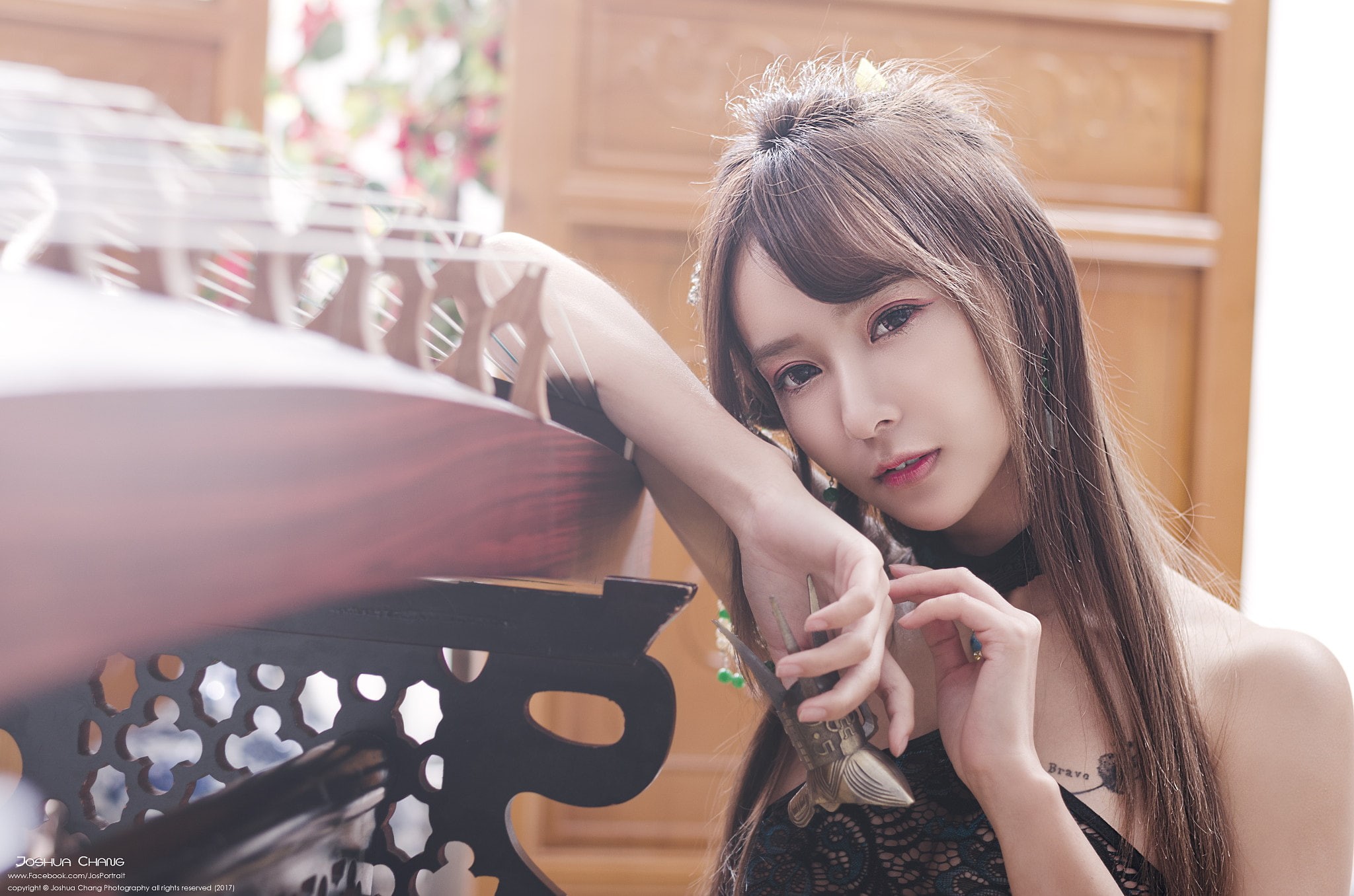 looking at viewer, brunette, women, Asian, 1080P, model, Joshua Chang, HD Wallpaper