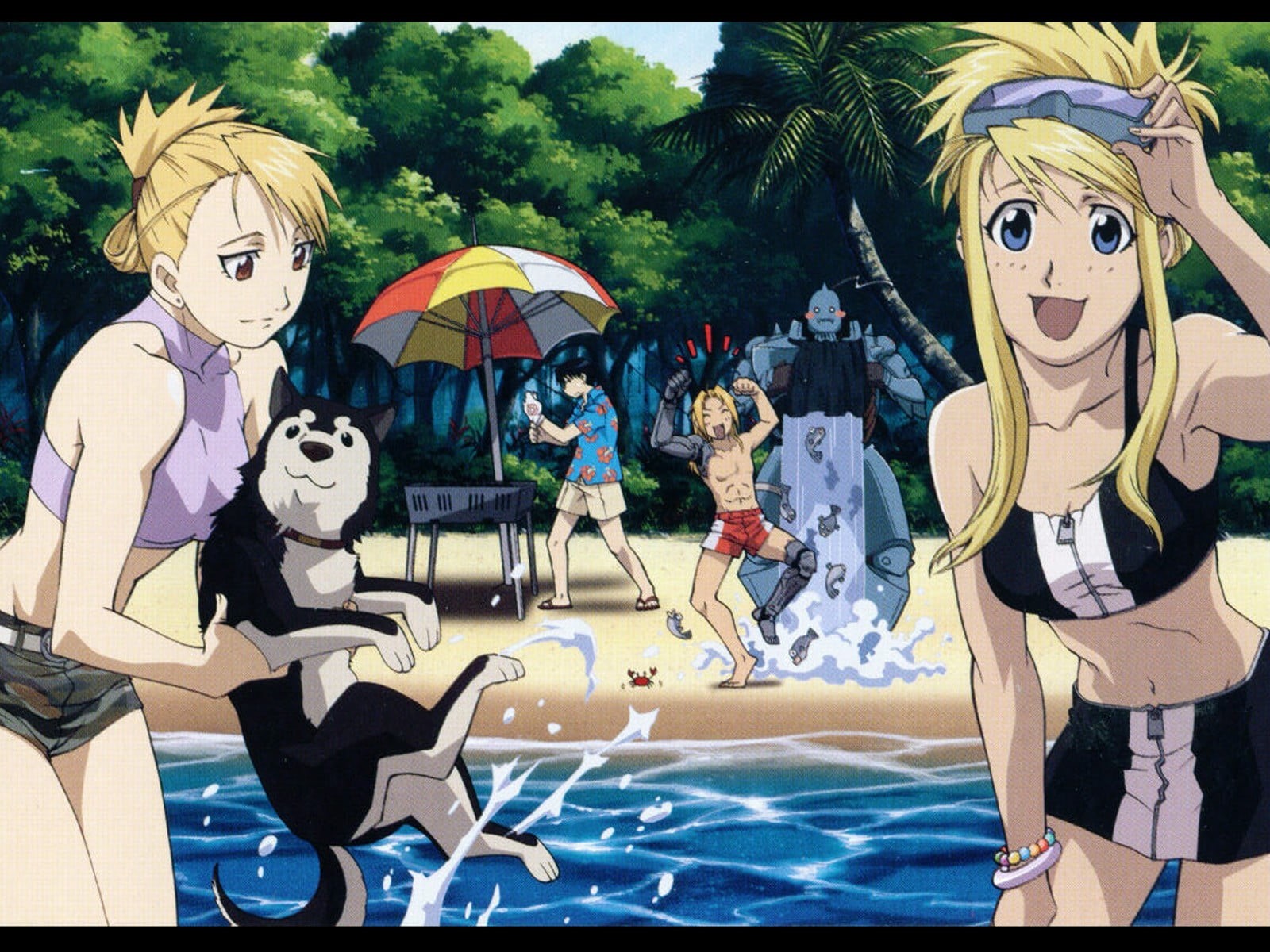 Riza Hawkeye, creativity, 720P, human representation, representation, Rockbell Winry, art and craft, Full Metal Alchemist, male likeness, multi colored, HD Wallpaper