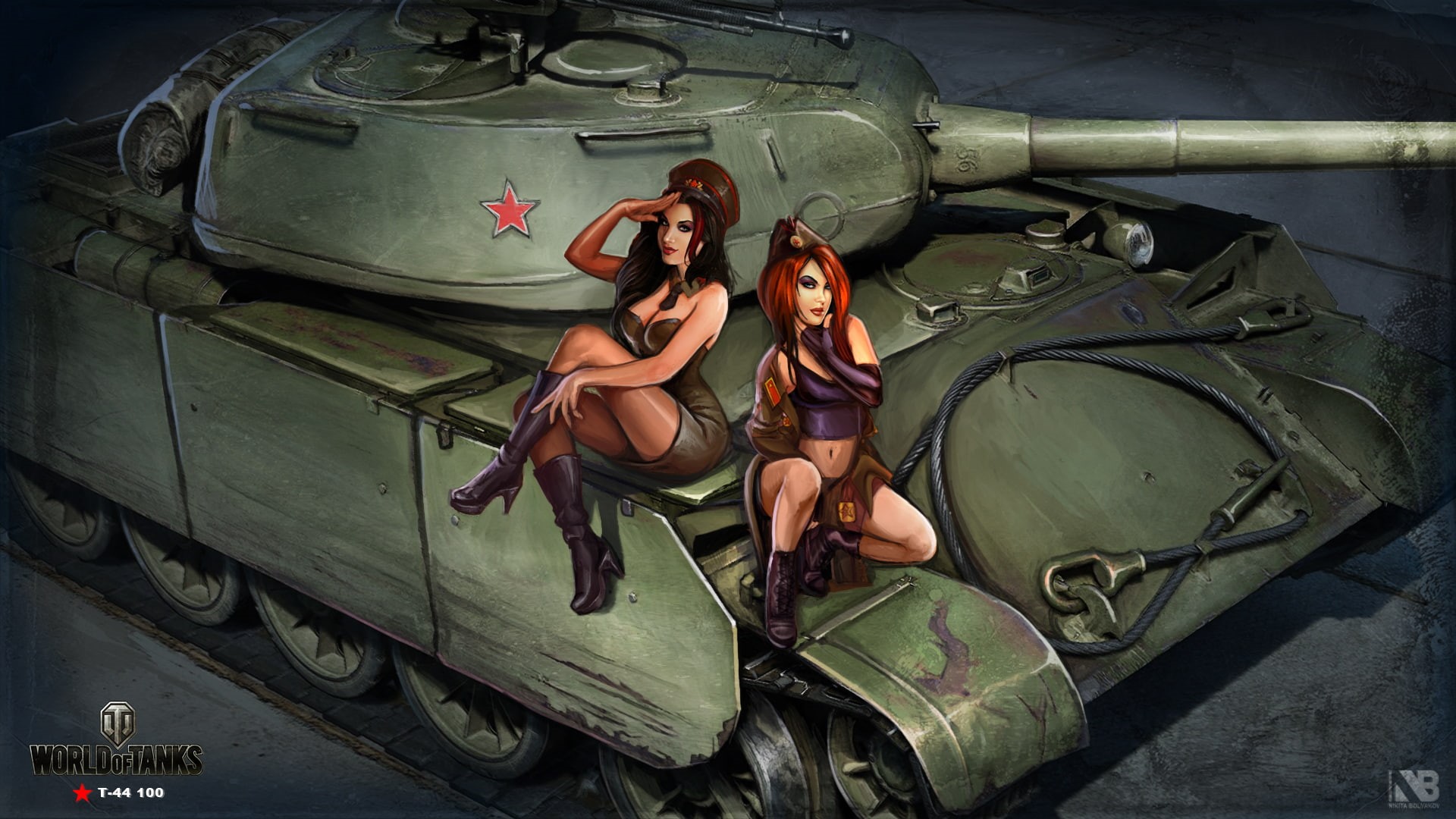 uniform, World of Tanks, poster, 1080P, armored Tank, full length, government, nature, young adult, conflict, land Vehicle, Nikita Bolyakov, power, gun, HD Wallpaper