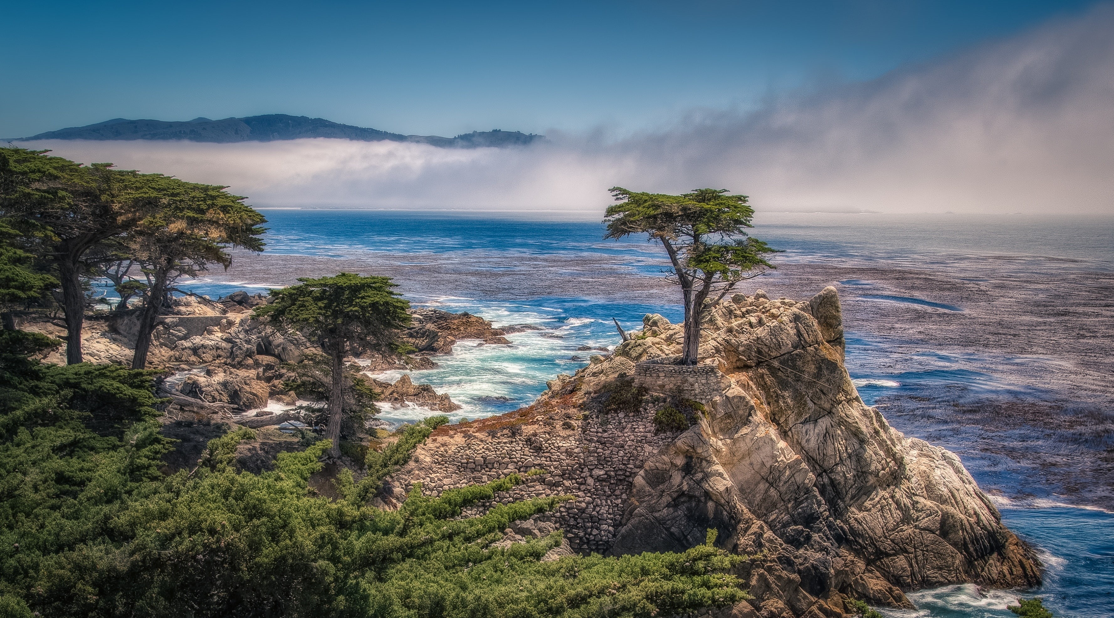2K, power in nature, canon5dmarkiii, tranquility, scenics - nature, Scenic, bay, land, Beach, 17mile, rock - object, canon5d, cloud - sky, day, Drive, HD Wallpaper