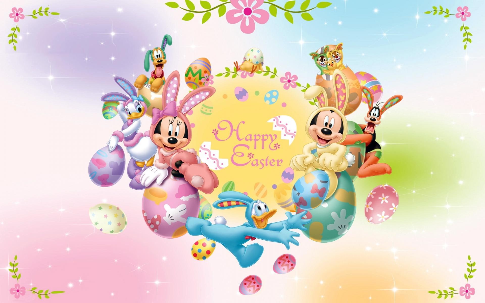 3d and abstract, mouse, mickey, easter, 1080P, HD Wallpaper