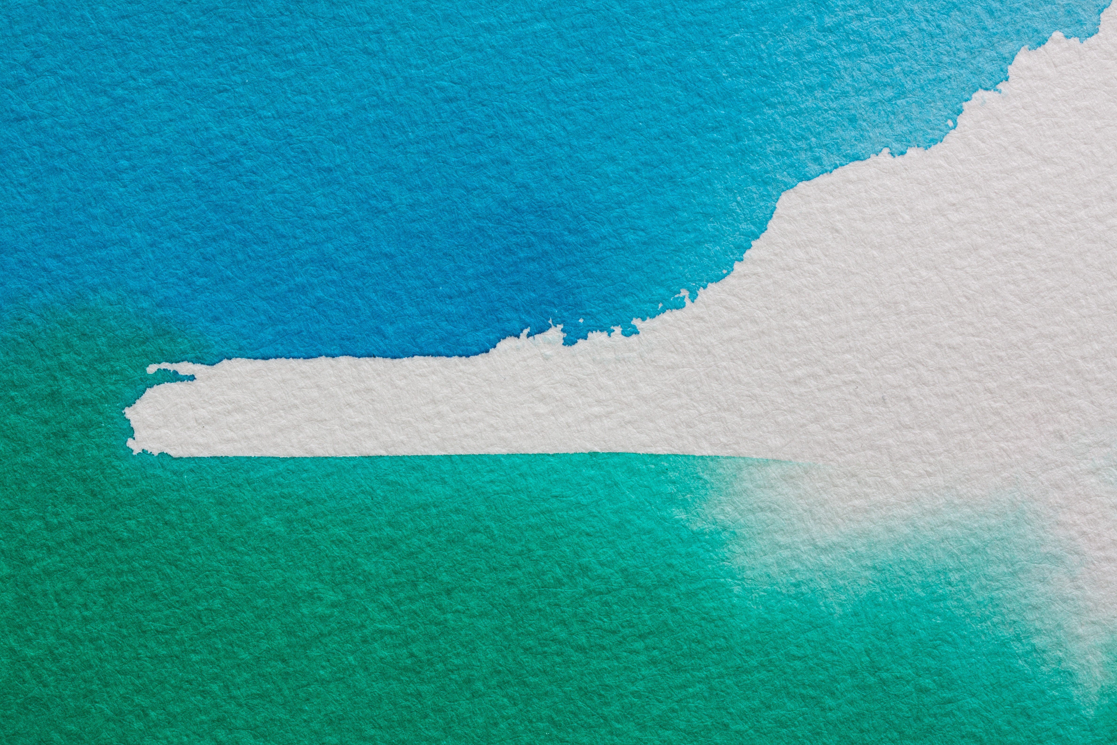 water, image, 4K, textured, blue, painting, handmade paper, white color, no people, turquoise colored, not opaque, high angle view, background, architecture, HD Wallpaper