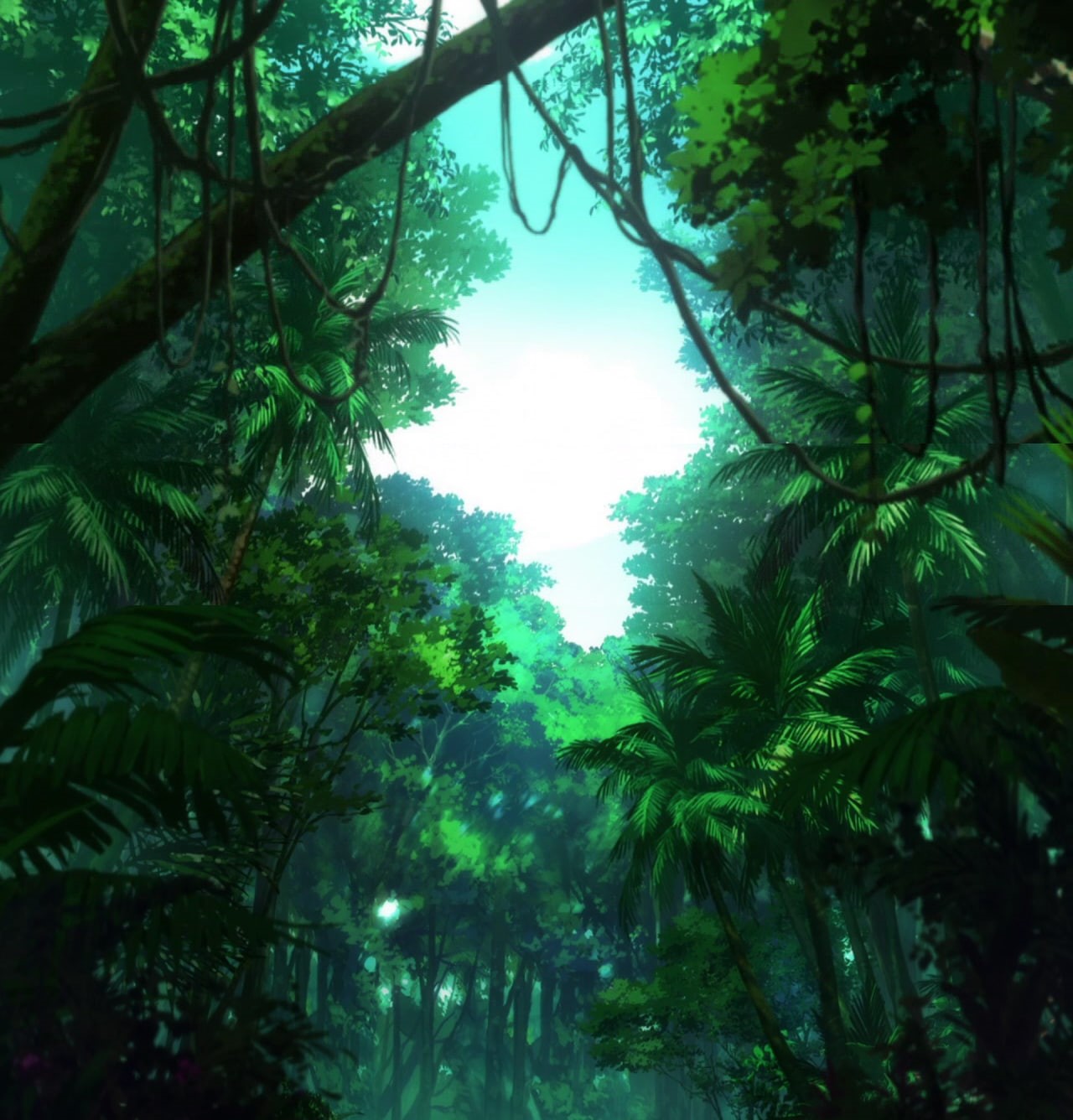 jungle, nature, forest, branch, outdoors, leaf, beauty in nature, scenics - nature, tree canopy, tranquility, green color, low angle view, land, plant part, Phone HD Wallpaper