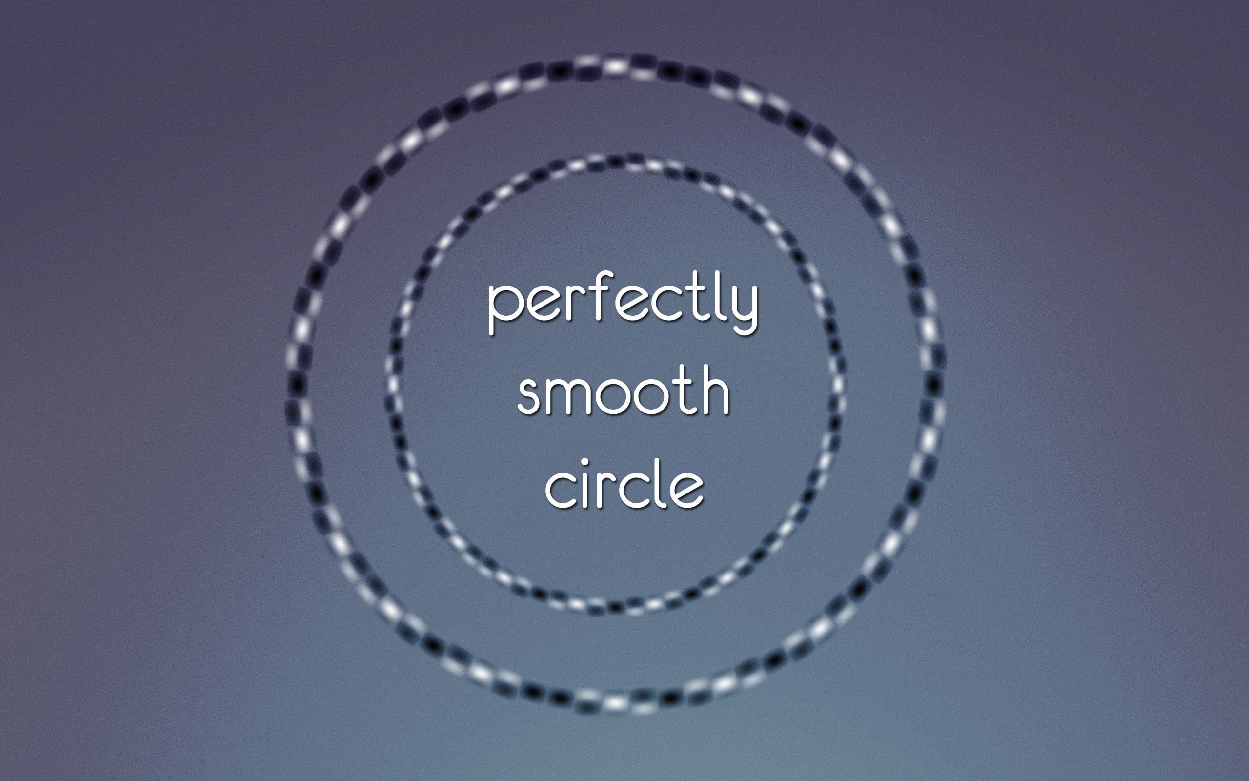 minimalism circle optical illusion ambient typography, 2K, HD Wallpaper