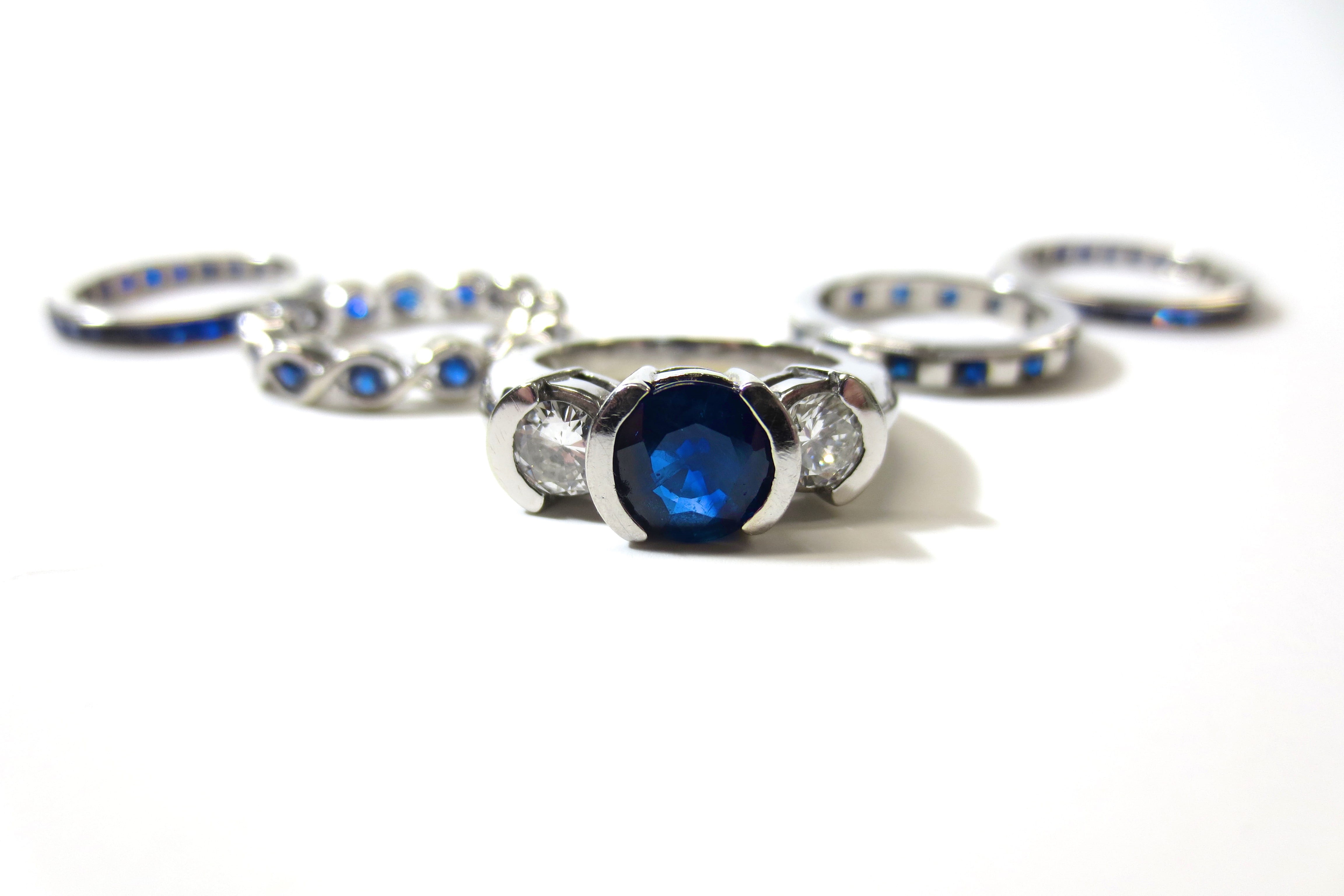 finger, single object, studio shot, engagement, encrusted, brilliant, rings, bride, sapphires, shiny, gem, ring, forever, wealth, gold, band, pyramid, reflection, HD Wallpaper