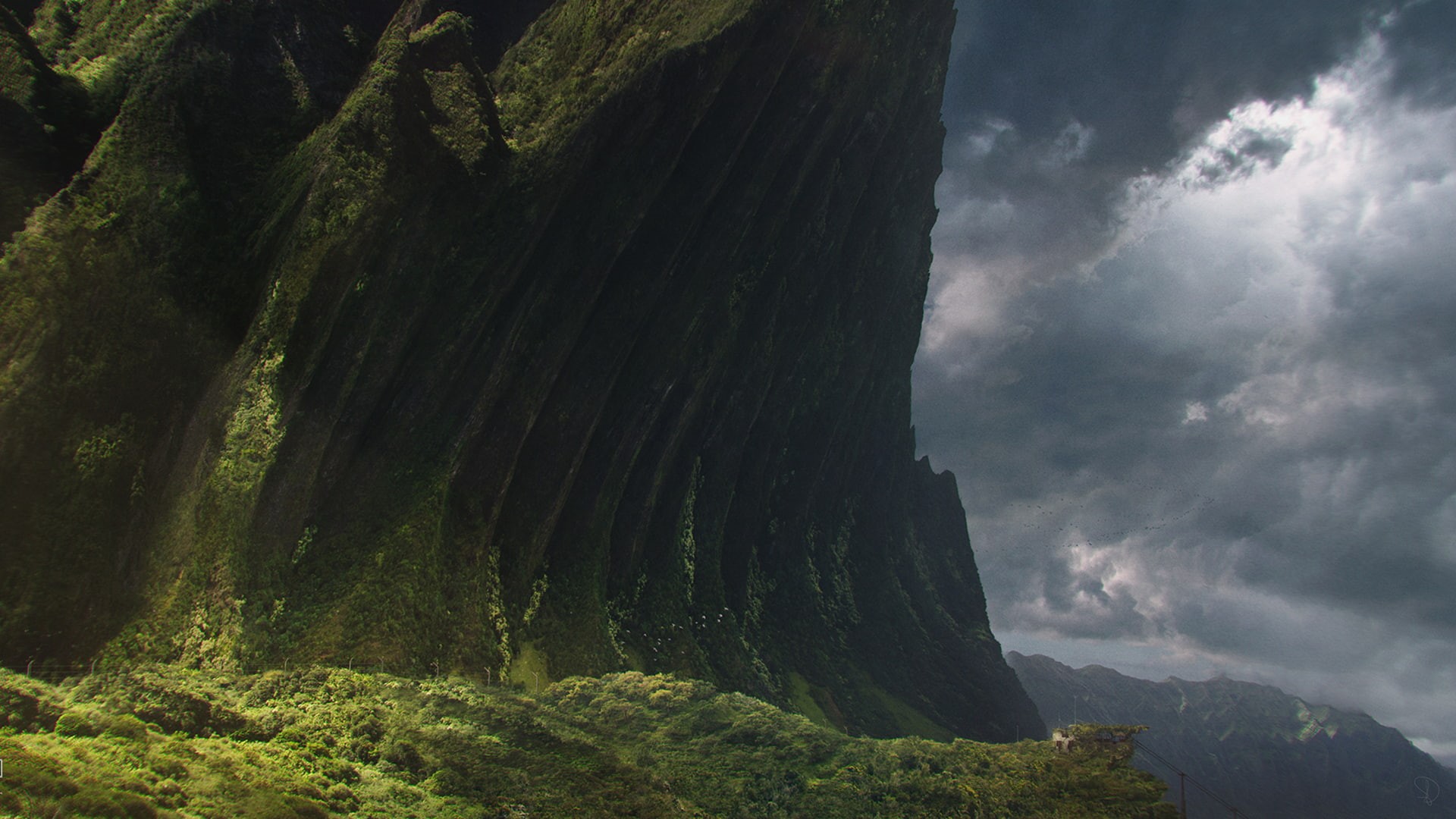 nature, outdoors, day, land, tree, no people, Jurassic Park, mountain, growth, 1080P, power in nature, environment, low angle view, non-urban scene, Matte Paint, HD Wallpaper