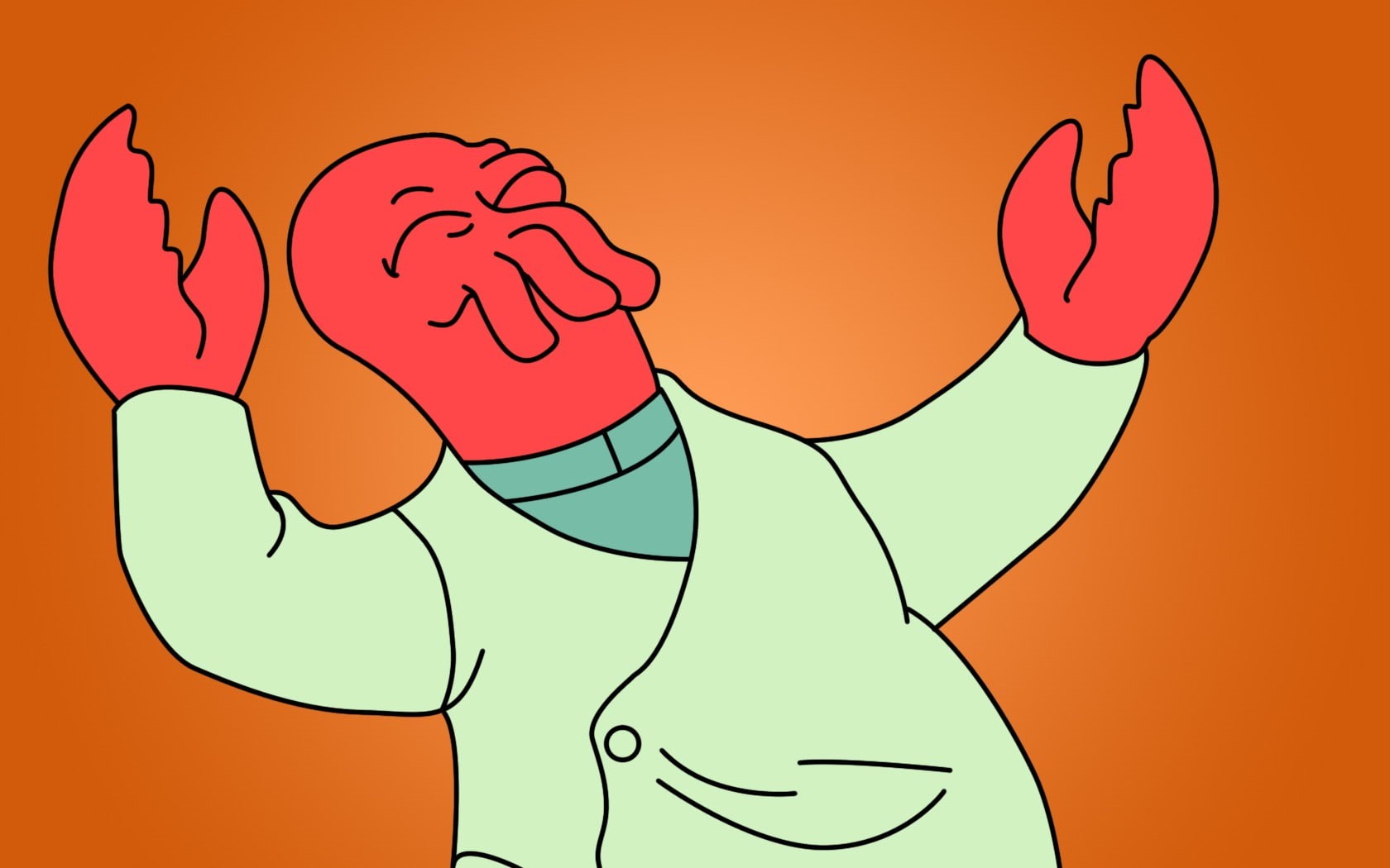 Zoidberg, 720P, Futurama, HD Wallpaper