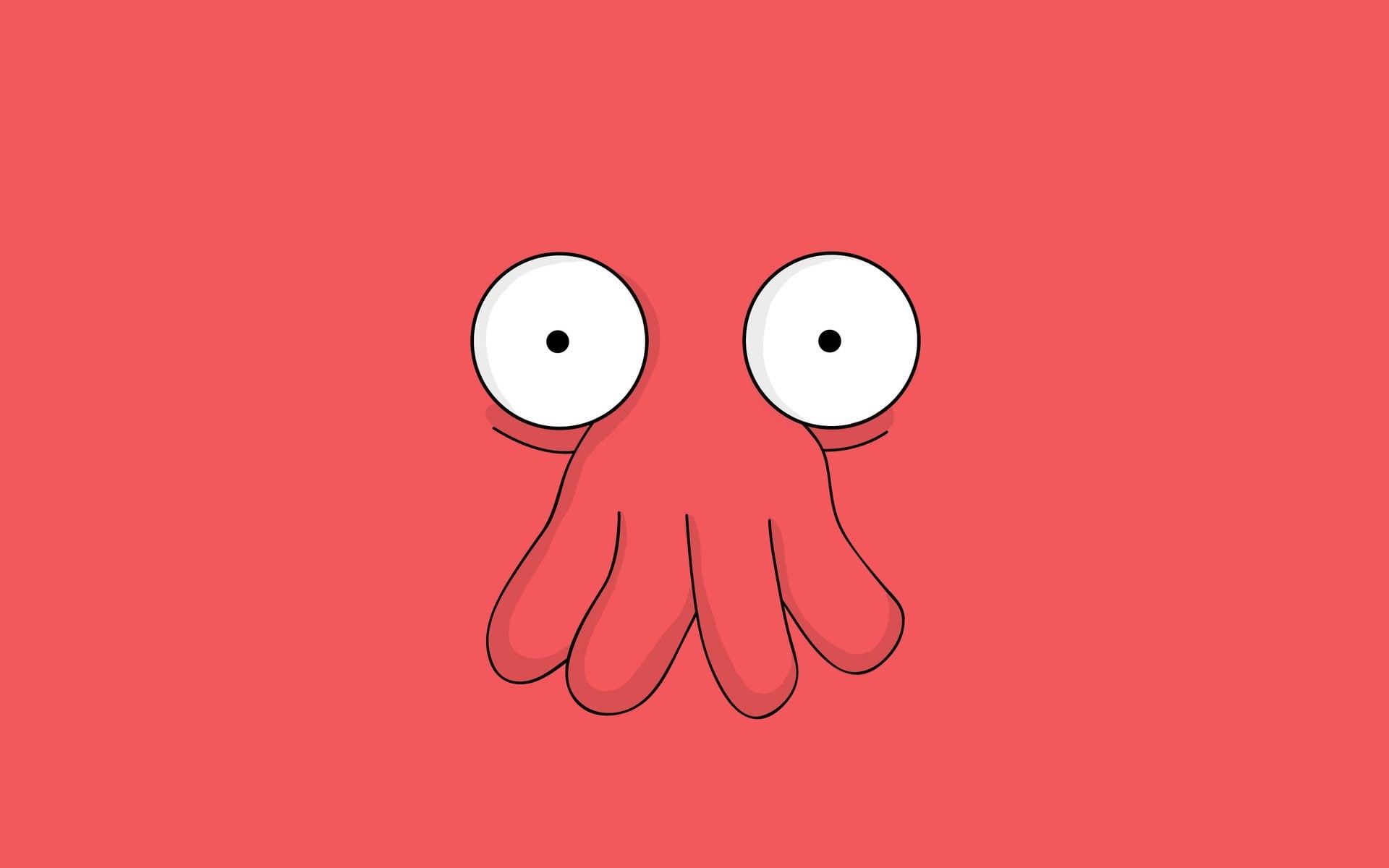 Futurama, Zoidberg, 1080P, minimalism, HD Wallpaper