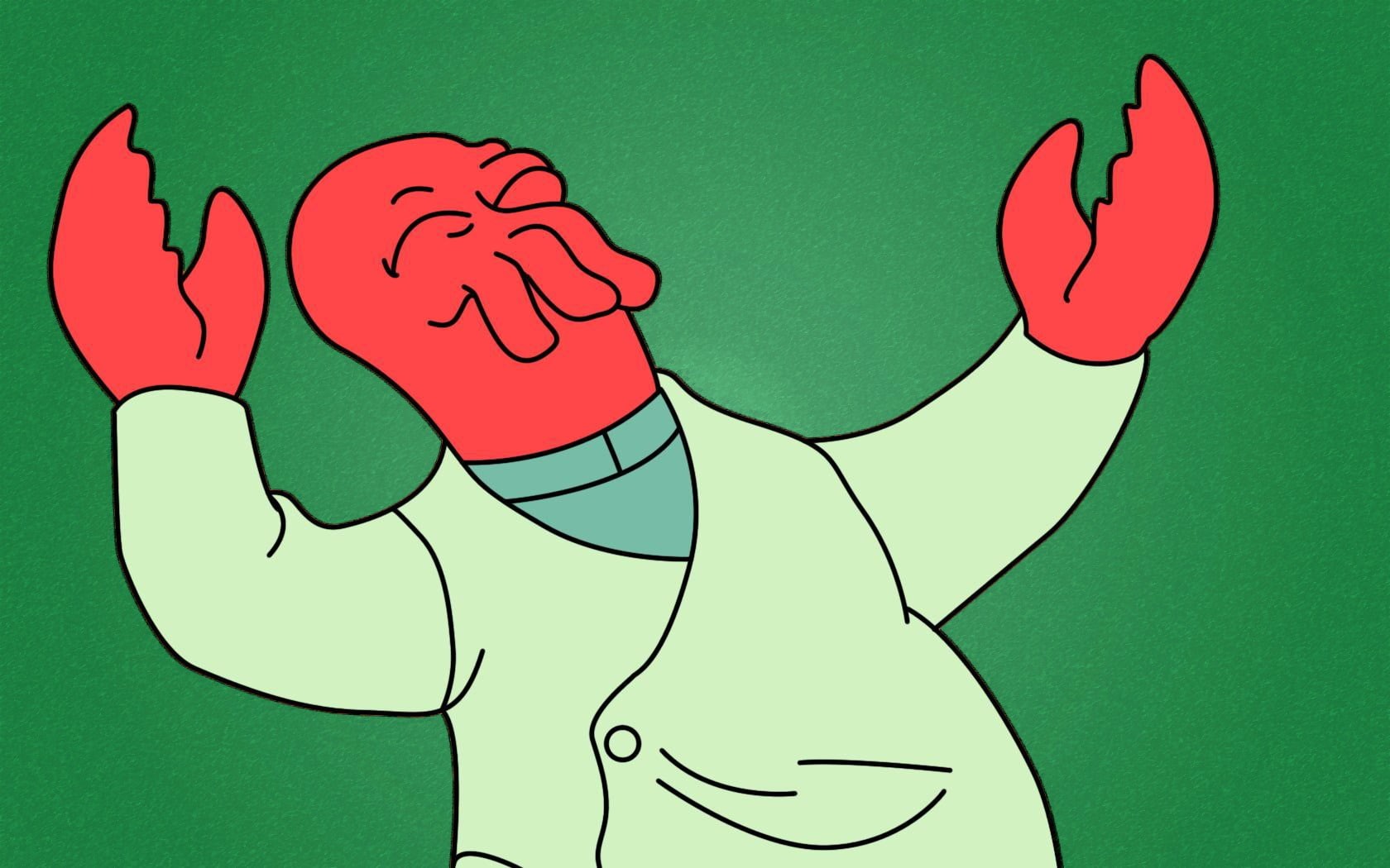 720P, futurama, zoidberg, HD Wallpaper
