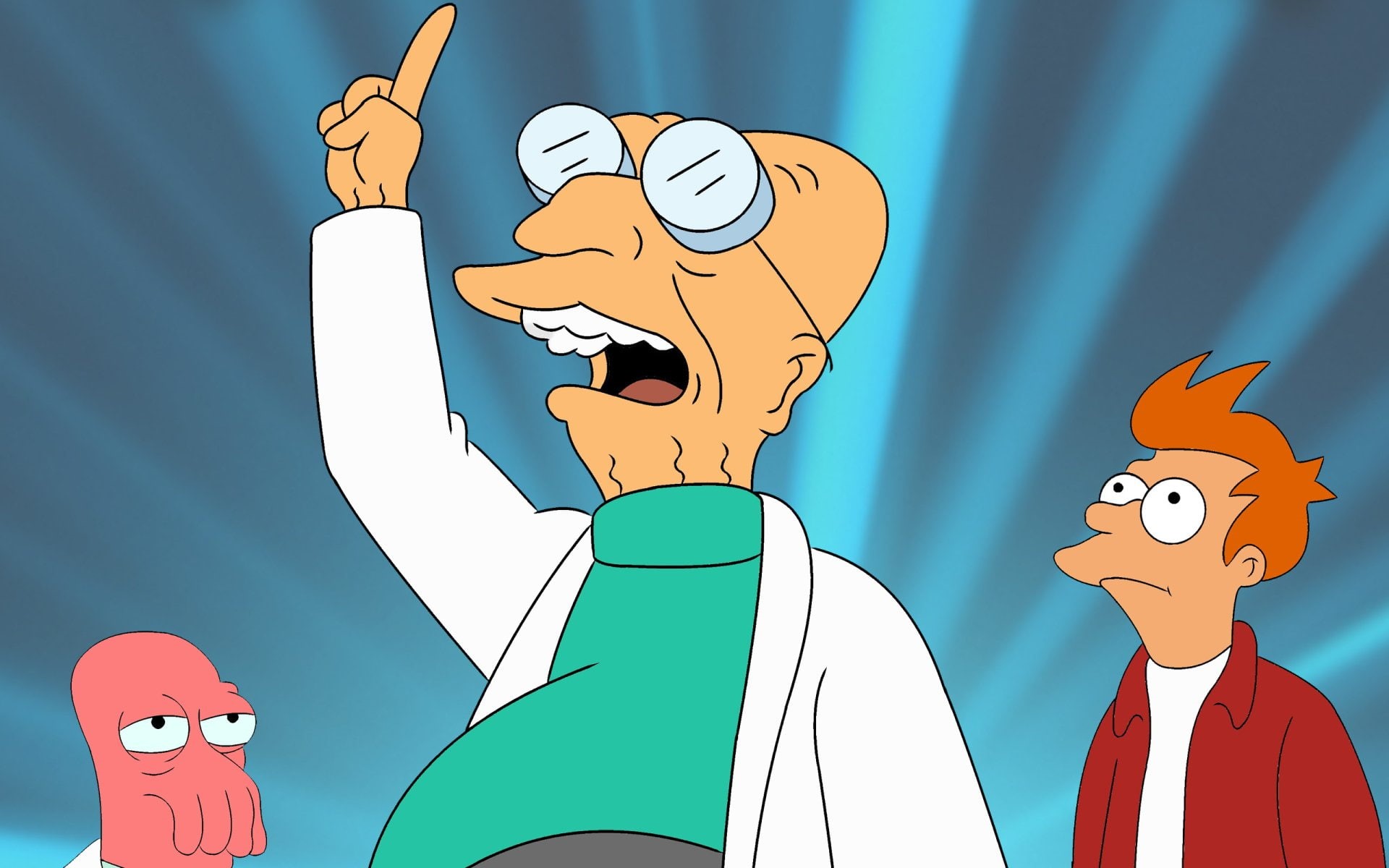 Fry (Futurama), 1080P, Professor Farnsworth, Futurama, Zoidberg (Futurama), HD Wallpaper