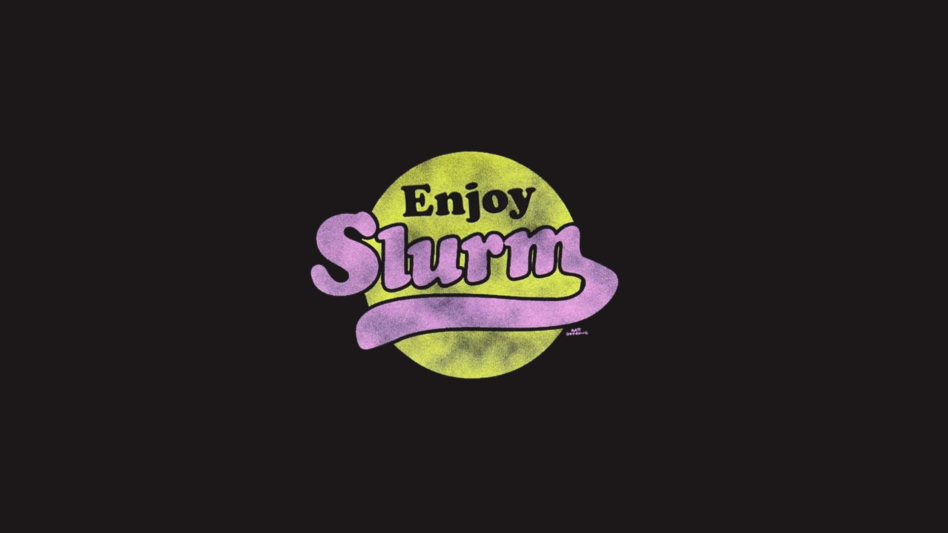 simple background, minimalism, Futurama, black background, 1080P, HD Wallpaper