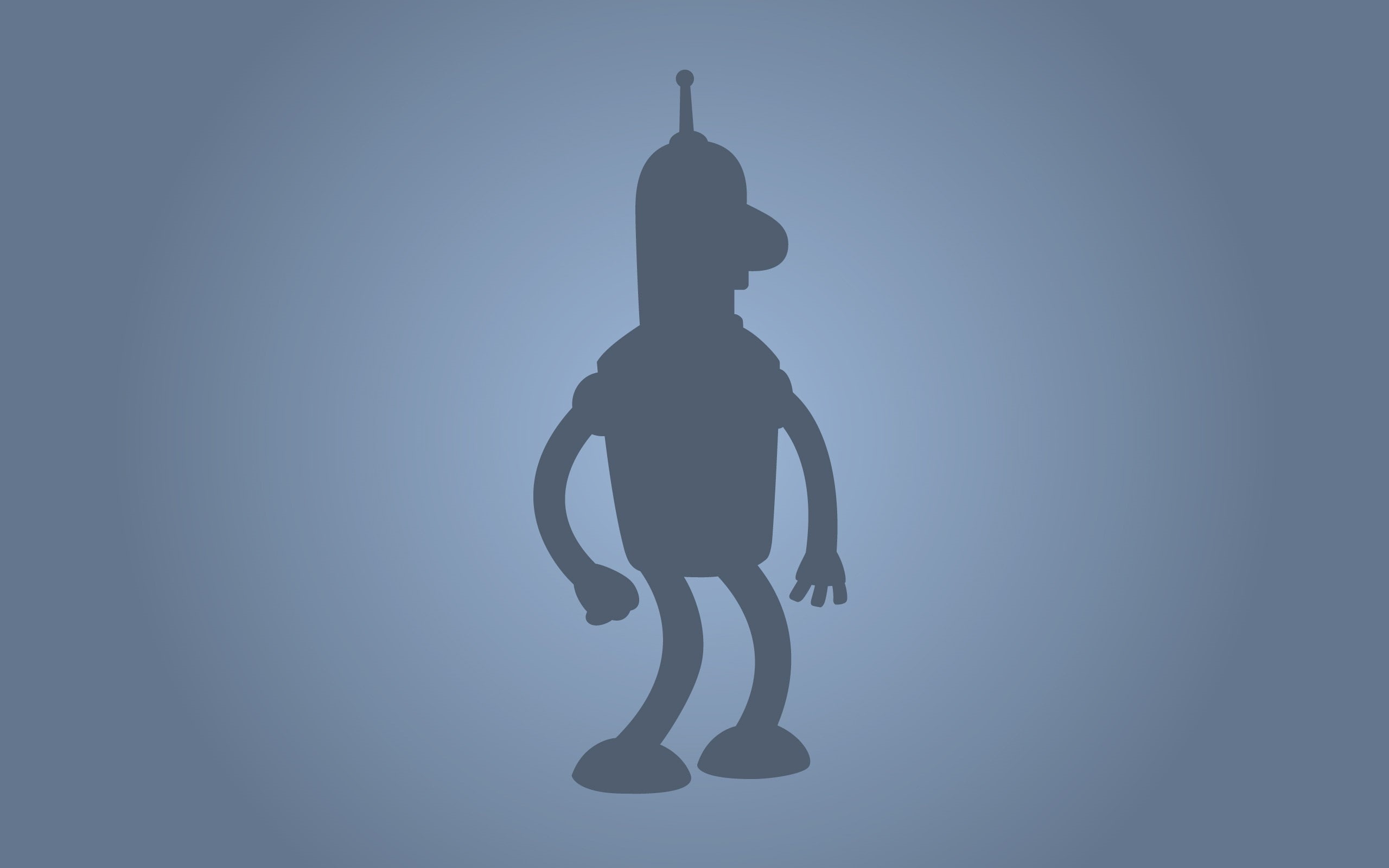 Bender, Futurama, 2K, minimalism, HD Wallpaper