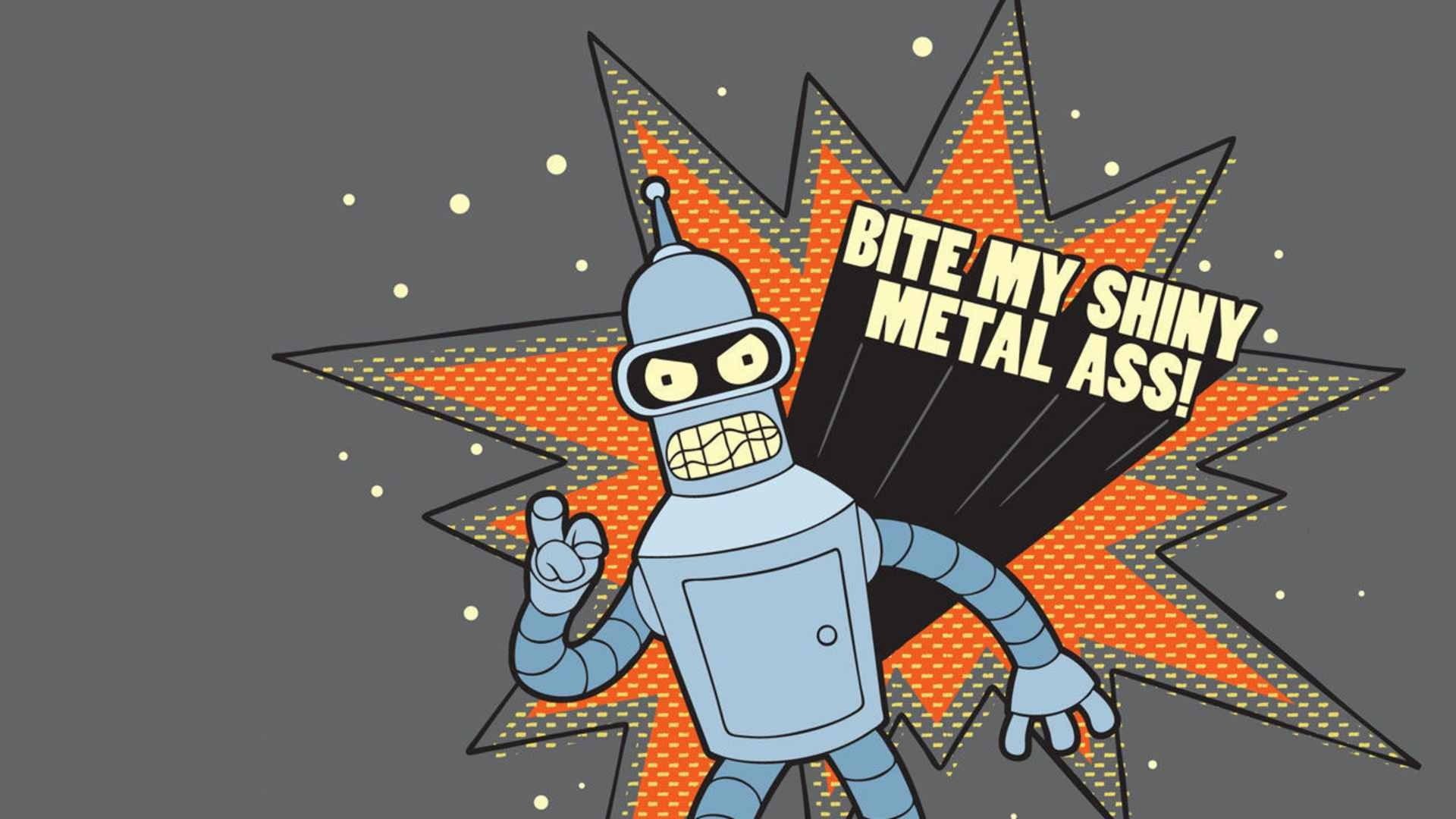 close-up, christmas, Futurama, text, indoors, art and craft, representation, Bender, orange color, 1080P, arts culture and entertainment, mammal, celebration, HD Wallpaper