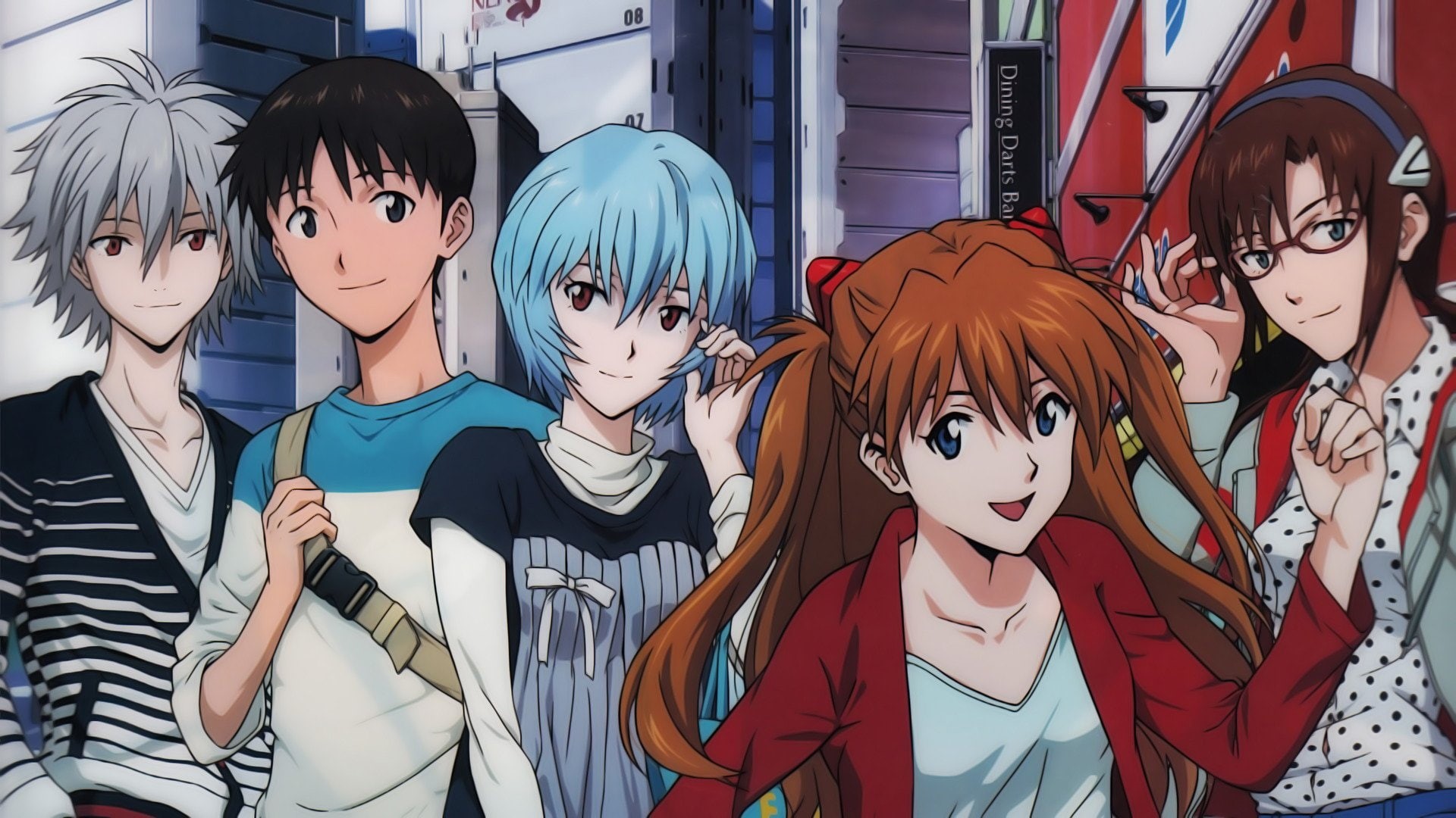 Evangelion: 2.0 You Can (Not) Advance, Asuka Langley Sohryu, Rei Ayanami, 1080P, Shinji Ikari, Evangelion, Mari Makinami Illustrious, HD Wallpaper