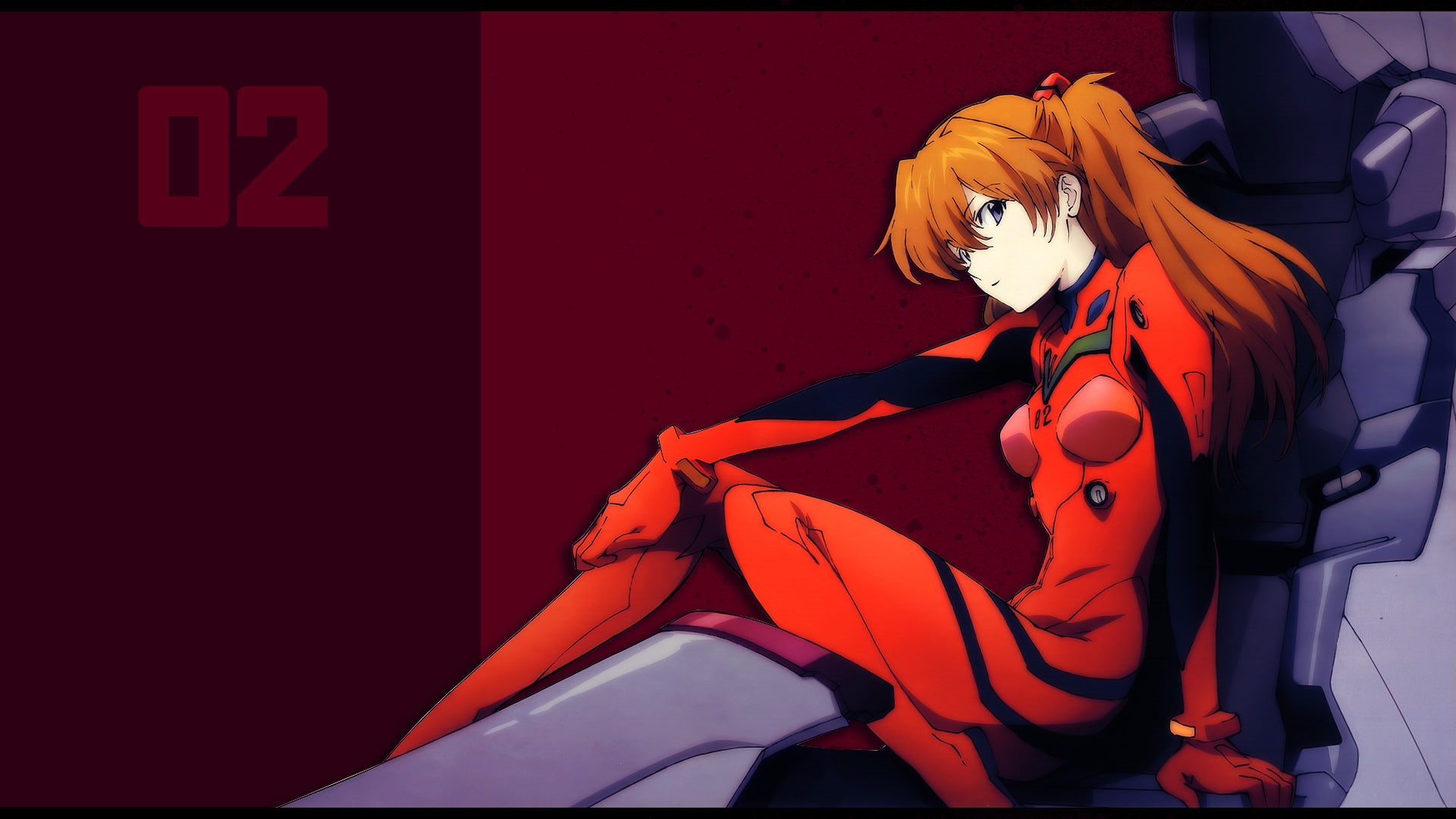 Asuka Langley Sohryu, representation, red, women, costume, redhead, indoors, human representation, creativity, obscured face, clothing, orange color, unrecognizable person, HD Wallpaper