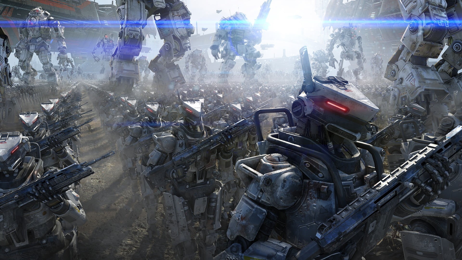 Strider, spaceships, weapons, Bluepoint Games, metal, Atlas, Respawn Entertainment, Electronic Arts, 1080P, Stroy, Ogre, The titans, army, robots, TitanFall, HD Wallpaper