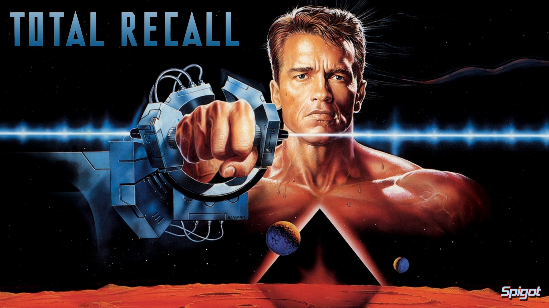 George Spigot, movie poster, 1080P, Total Recall, Spigot, HD Wallpaper