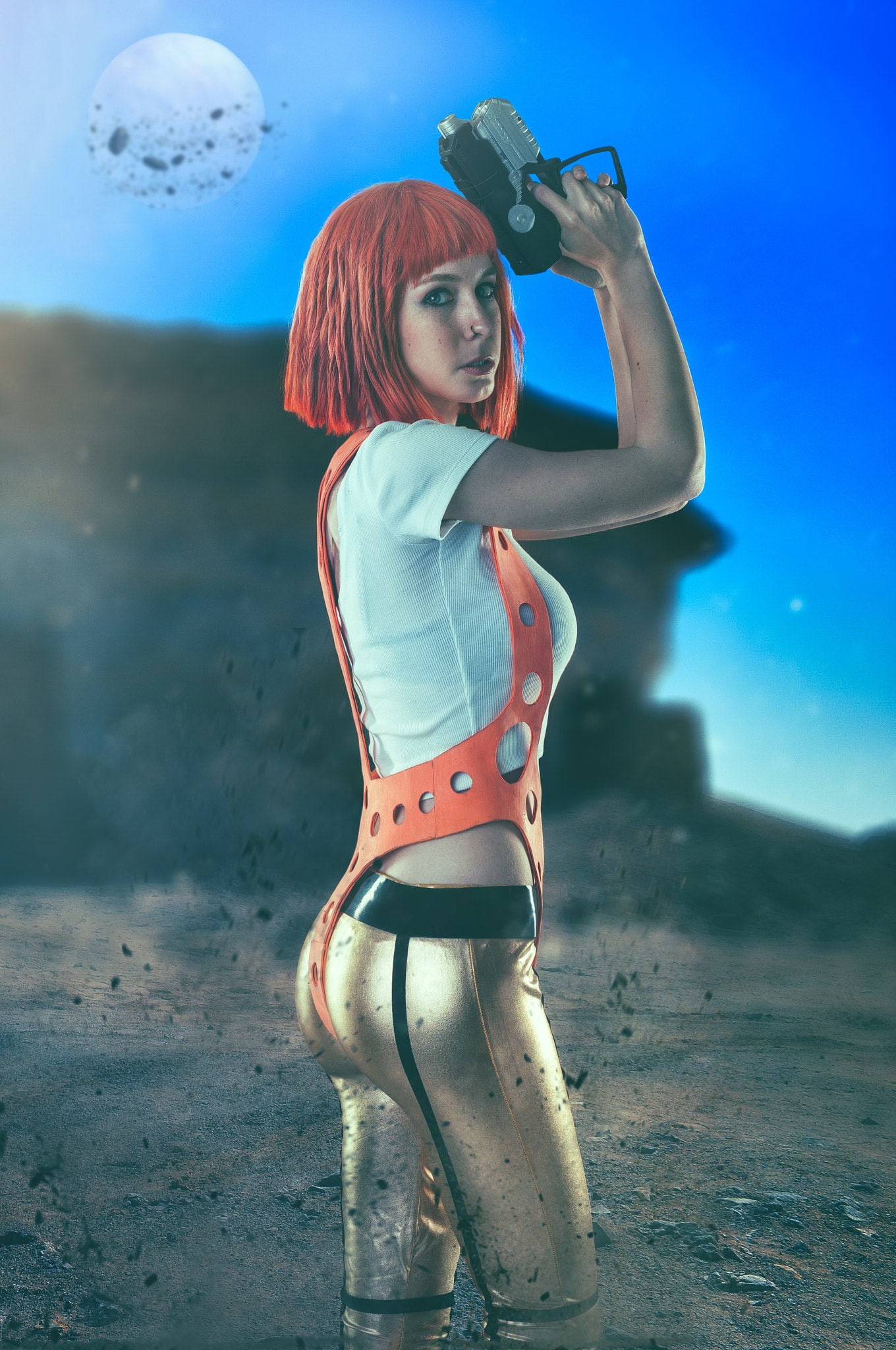 women, 500px, cosplay, 1080P, model, Ruben Cid, The Fifth Element, Phone HD Wallpaper