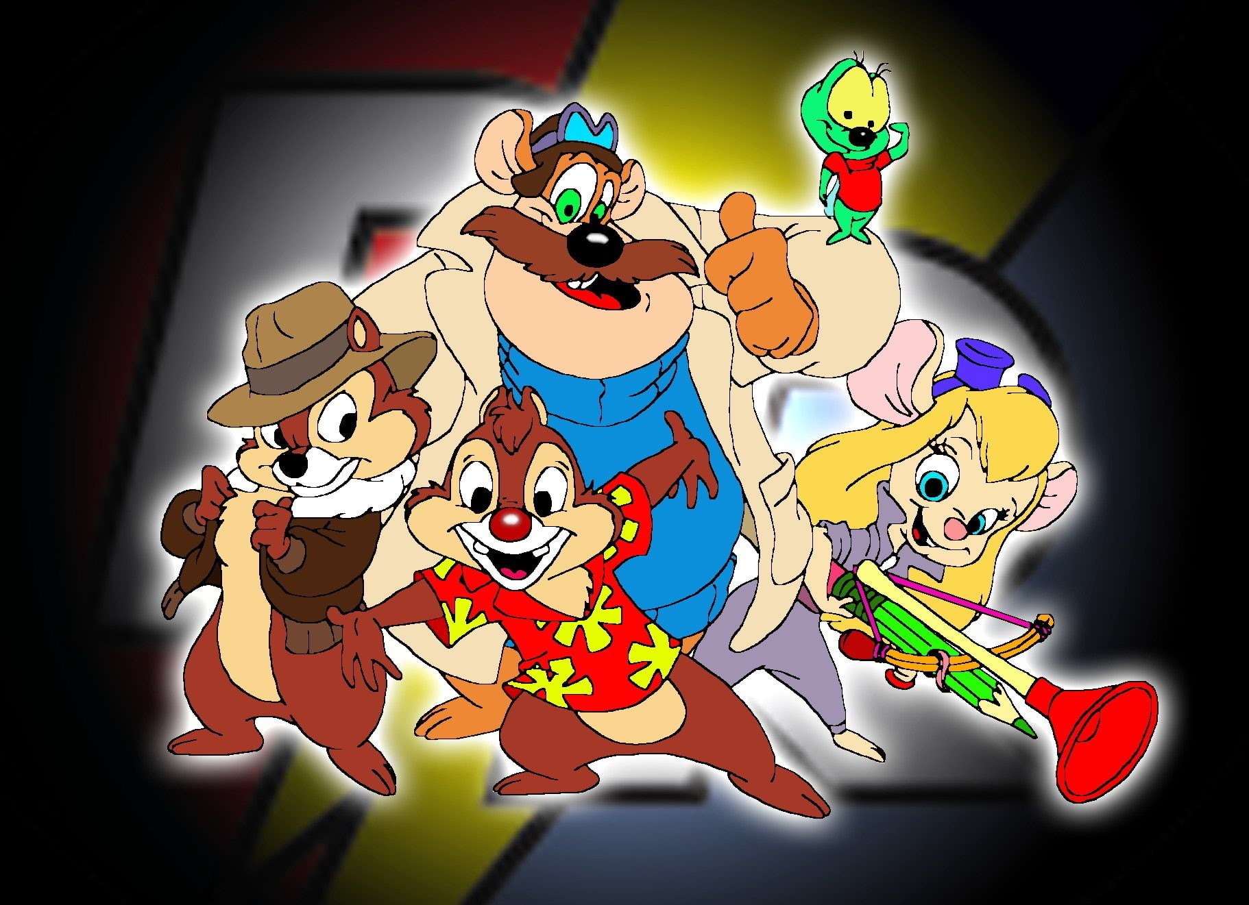 architecture, TV Show, Chip And Dale, food and drink, focus on foreground, multi colored, holiday, representation, 720P, happiness, human representation, HD Wallpaper