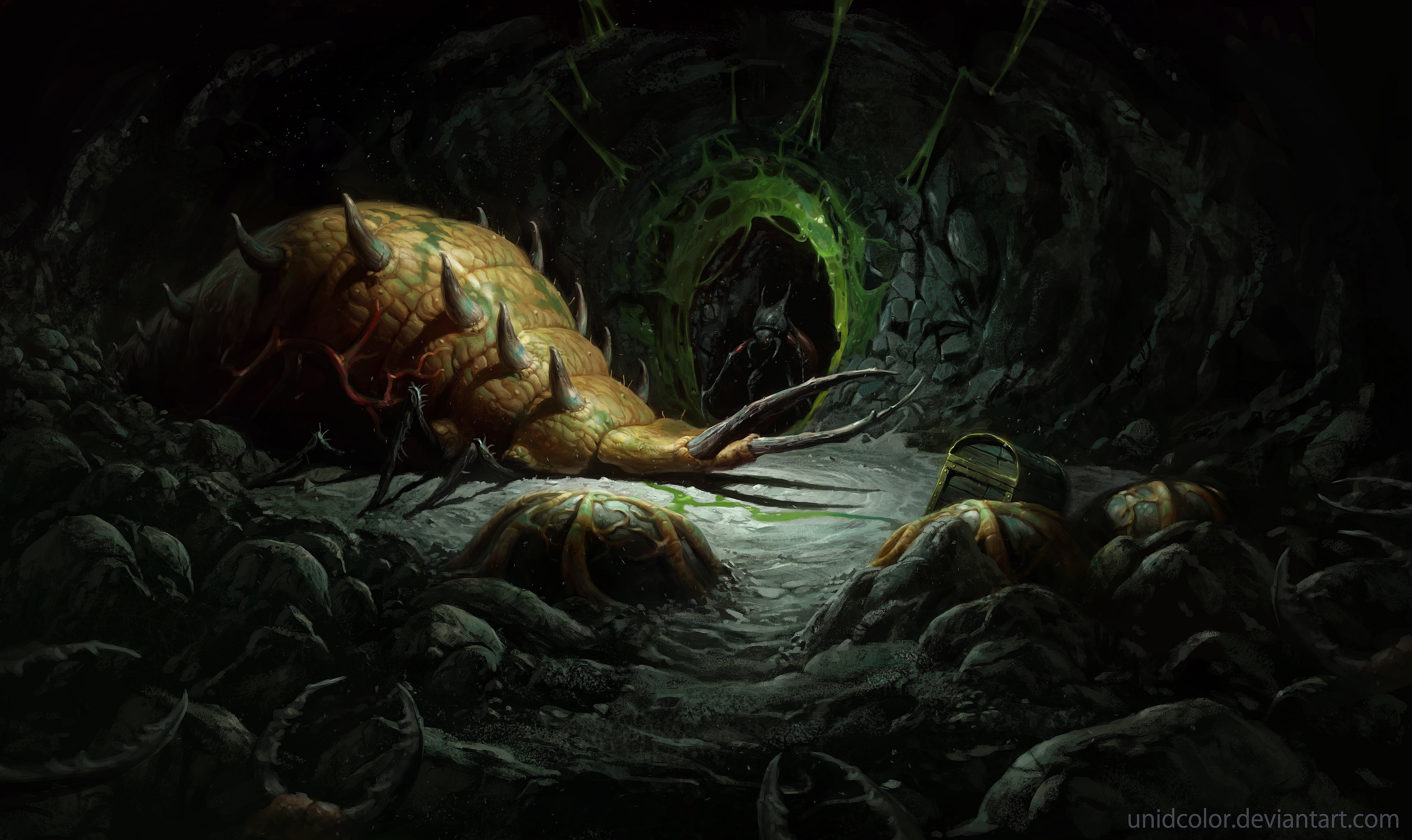 tunnels, worms, 4K, creatures, Diablo 2, HD Wallpaper