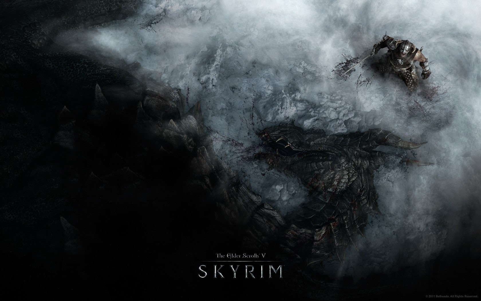 The Elder Scrolls V: Skyrim, fear, cloud - sky, abstract, burnt, spooky, Bethesda Softworks, smoke - physical structure, western script, fog, communication, HD Wallpaper