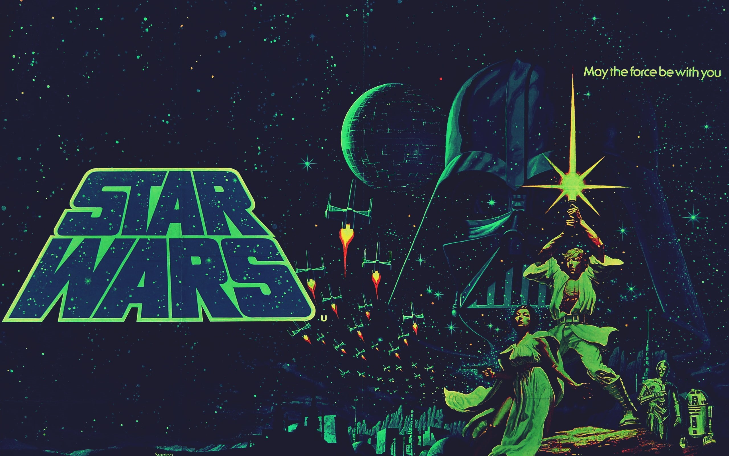 vader, stars, luke, space, artwork, skywalker, wars, Star Wars, organa, star, 2K, rd, darth, leia, hd, C3PO, art, cpo, x, HD Wallpaper