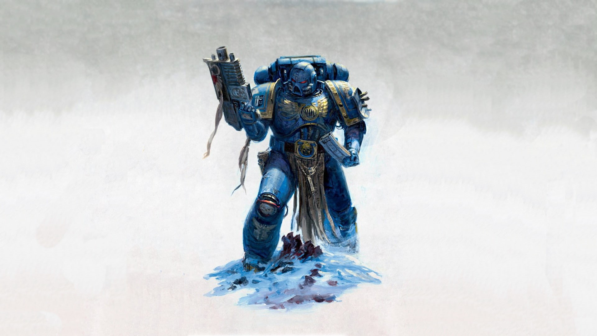 military, adult, front view, unrecognizable person, warhammer 40 000 ultramarines digital art, nature, one person, armed forces, government, holding, sport, HD Wallpaper
